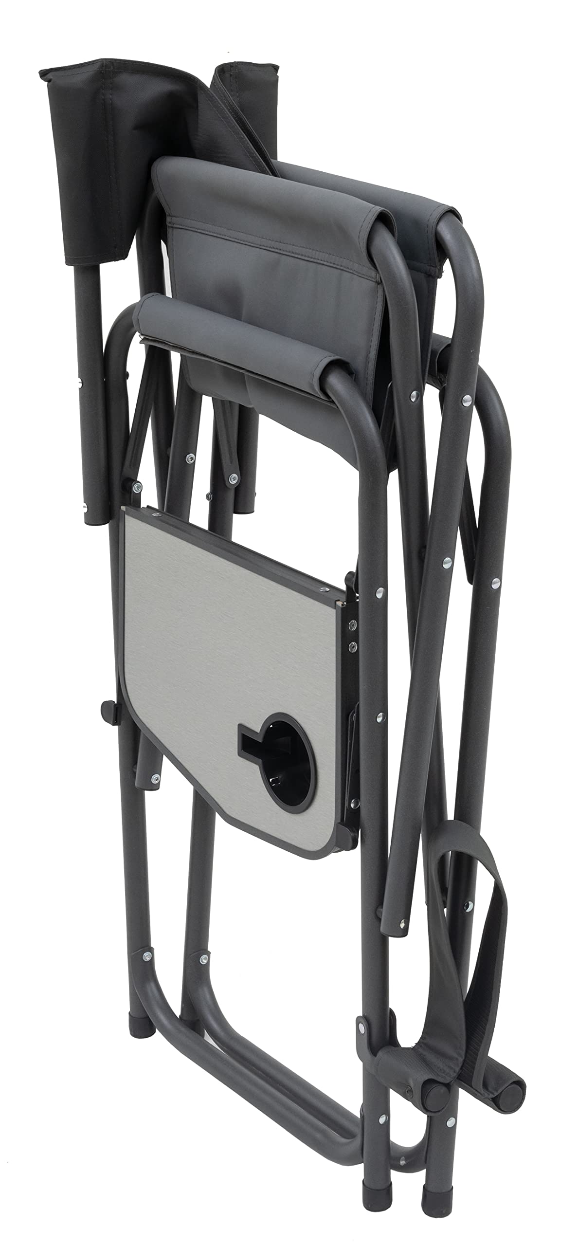 Browning Directors Chair - Heavy Duty Outdoor Folding Chair with Durable Fabric & Sturdy Aluminum/Steel Frame, Tall Seat & Flip-Down Footrest - Perfect for Camping, Beach, Backyard & Outdoor Events