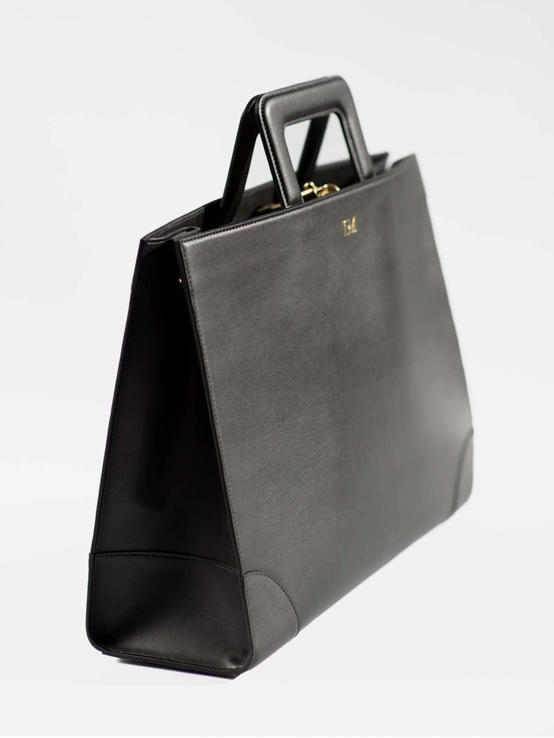 Vegan Leather Work Bag for Women | Stylish Black Cactus Leather Tote | Perfect for Office, Commute & Business Travel