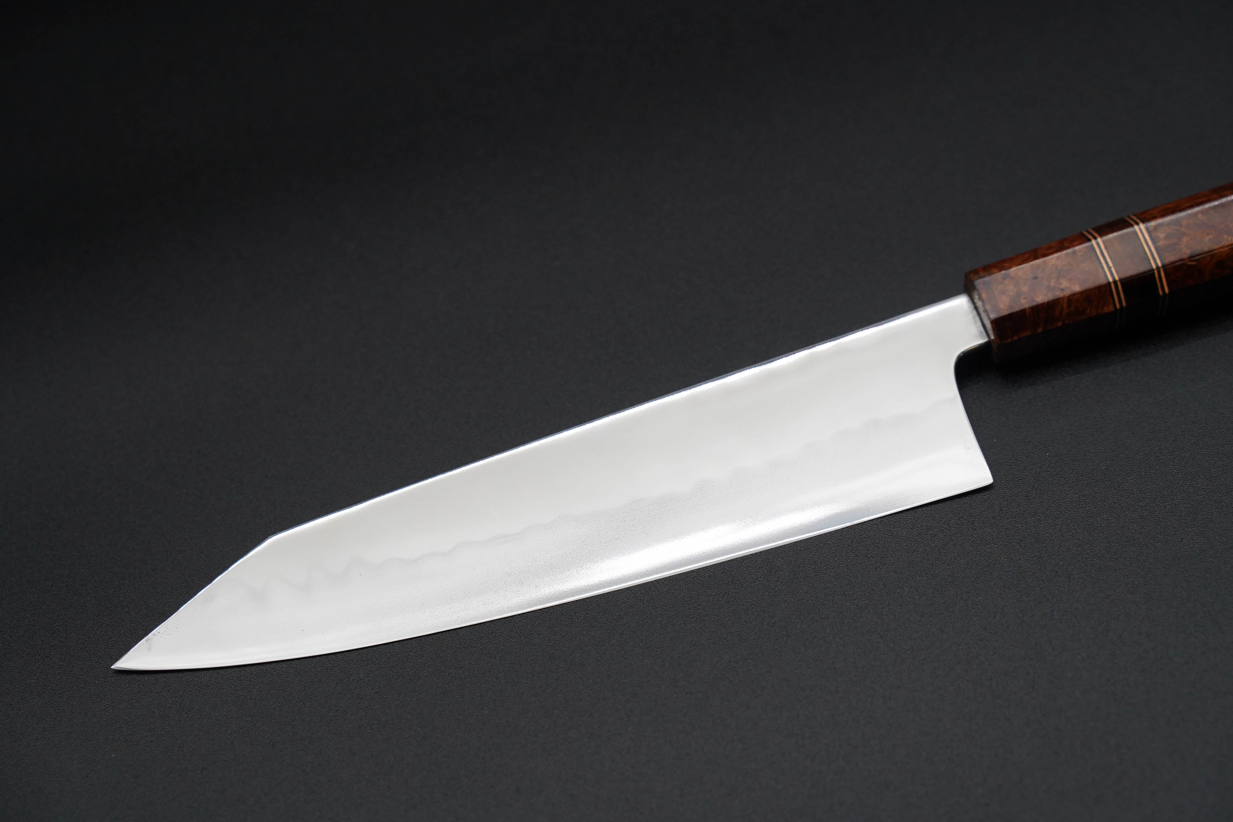 Premium Narra Chef Knife 220mm K-Tip Gyuto Japanese Kitchen Knife - High Carbon Steel Blade for Professional Chefs & Home Cooking, Perfect for Slicing, Dicing & Meat Preparation