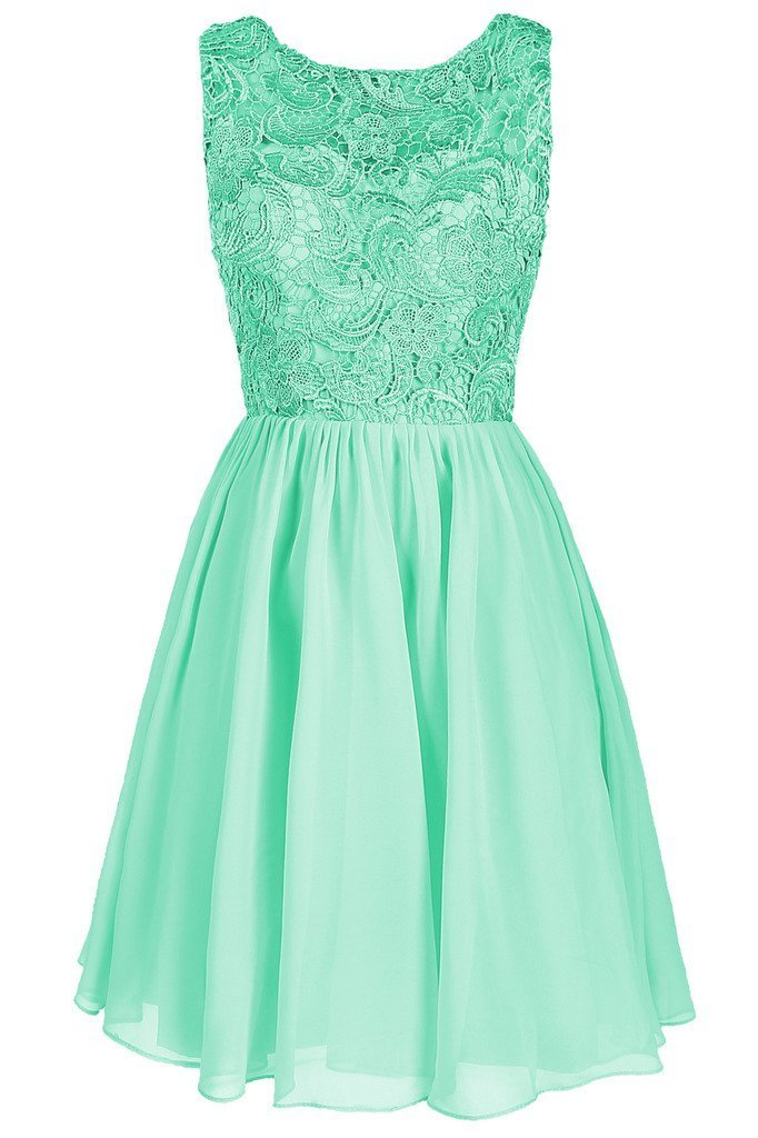 Dresstore Women's Lace Bridesmaid Dress - Elegant Formal Short Homecoming Gown for Weddings, Parties & Special Occasions