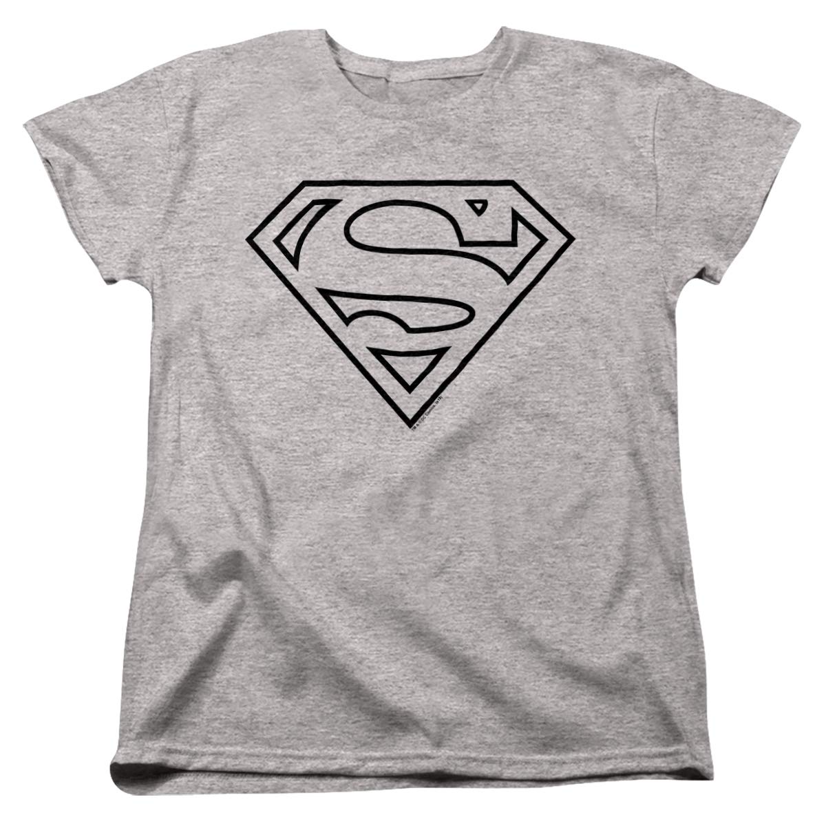 Superman Red & Black Shield Women's T-Shirt | DC Comics Graphic Tee | Superhero Fashion for Women | Perfect for Cosplay, Comic Con & Casual Wear