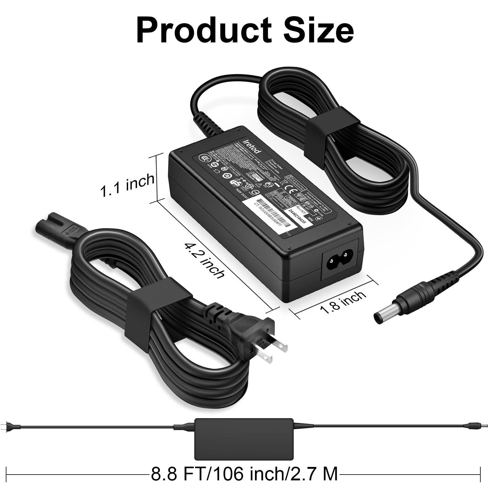 Harman Kardon Onyx Studio 8/7/6/5/4/3/2/1 Wireless Speaker Charger - 19V 38W AC Fast Charging Power Adapter Replacement | Compatible with All Onyx Studio Models | Perfect for Home, Office & Outdoor Use