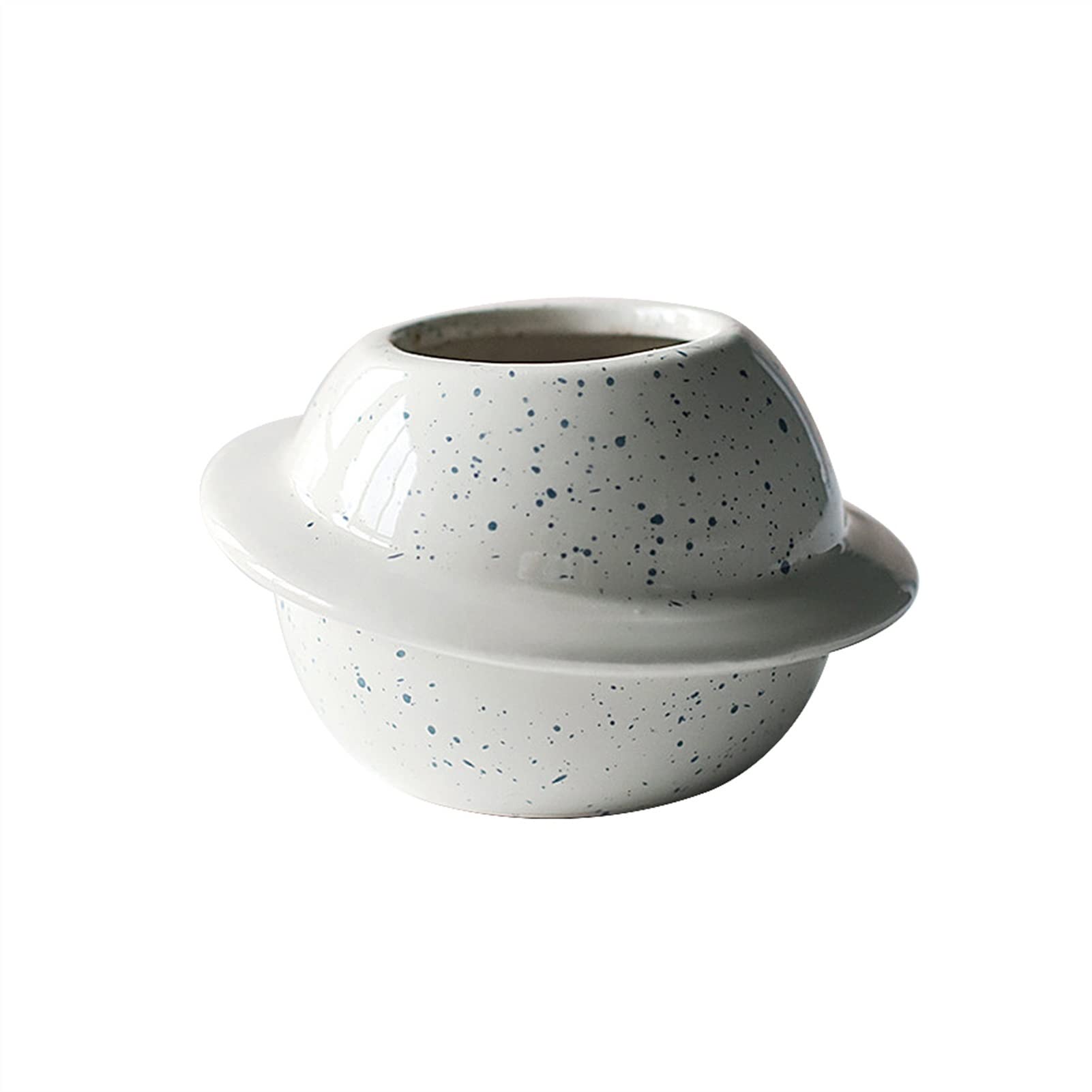 Planet Shaped Ceramic Flower Pot for Succulents, Bonsai & Plants - Home Garden, Balcony & Desktop Decor - Perfect for Indoor & Outdoor Use (Color: 04)