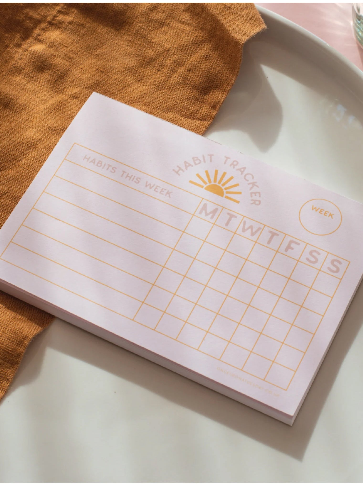 Good Tuesday A6 Weekly Habit Tracker Pad - Productivity Planner for Goal Setting & Time Management - Perfect for Students, Professionals & Personal Development