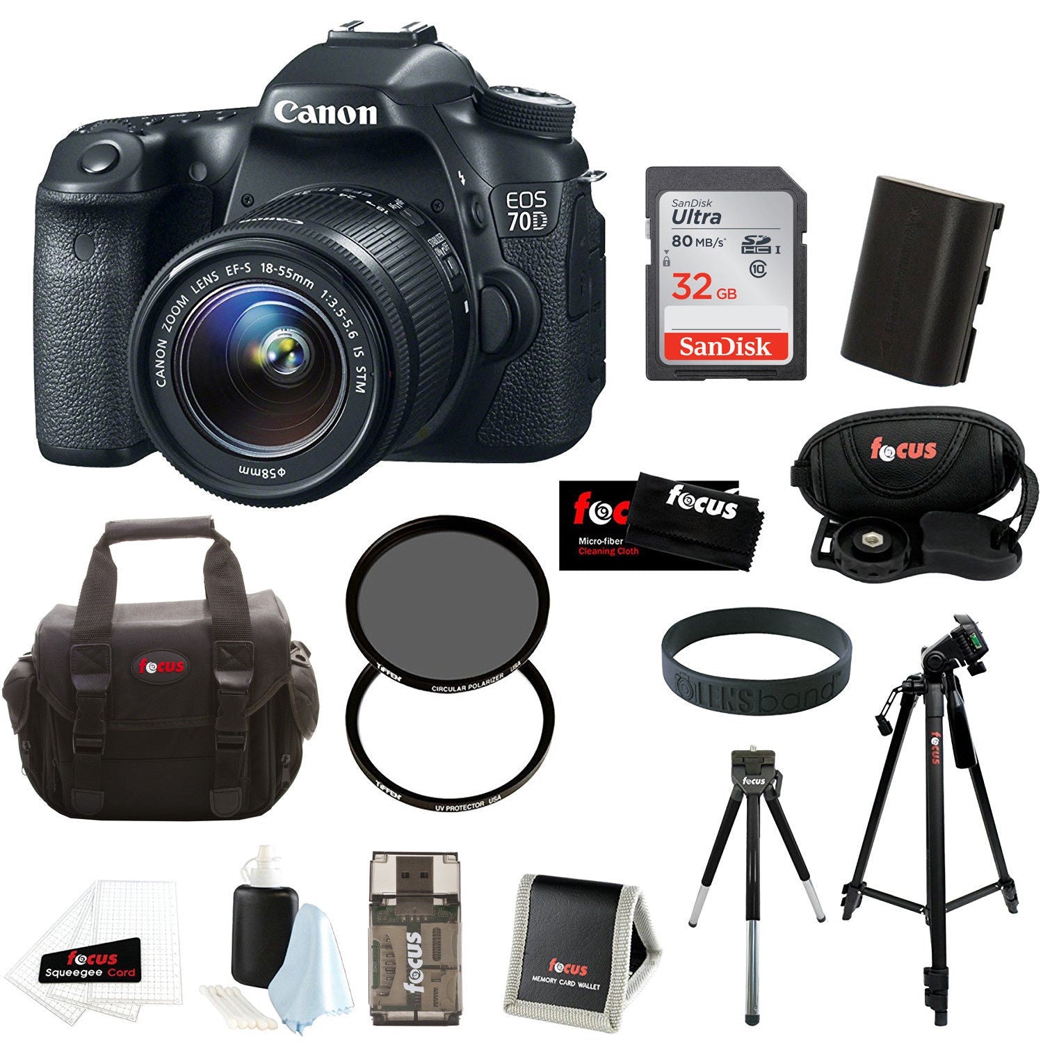 Canon EOS 70D/80D DSLR Camera with 18-55mm IS STM Lens & 32GB Bundle - Perfect for Photography, Vlogging & Travel