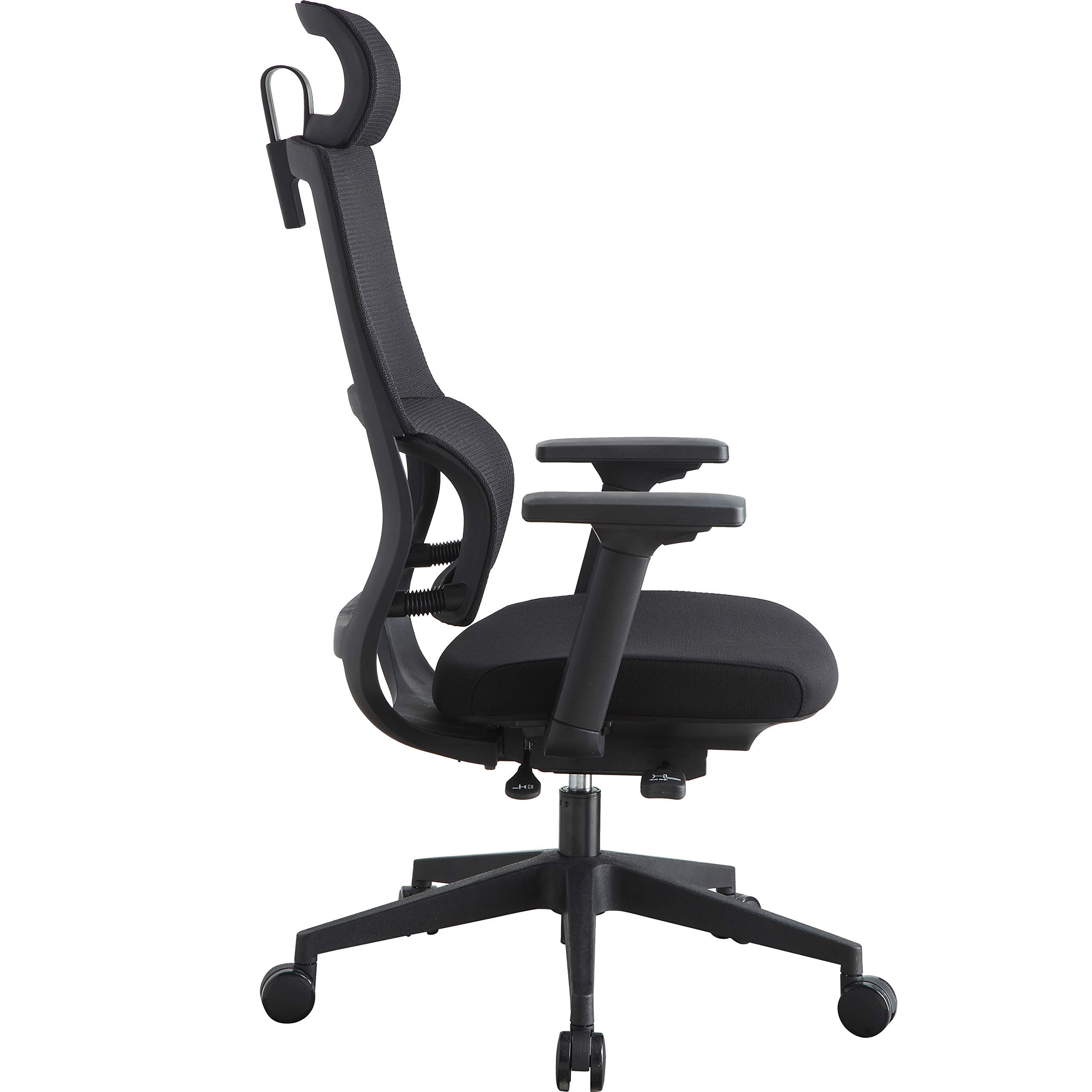 Lorell Ergonomic High Back Mesh Office Chair with Adjustable Headrest - Perfect for Home Office, Gaming & Workspace Comfort