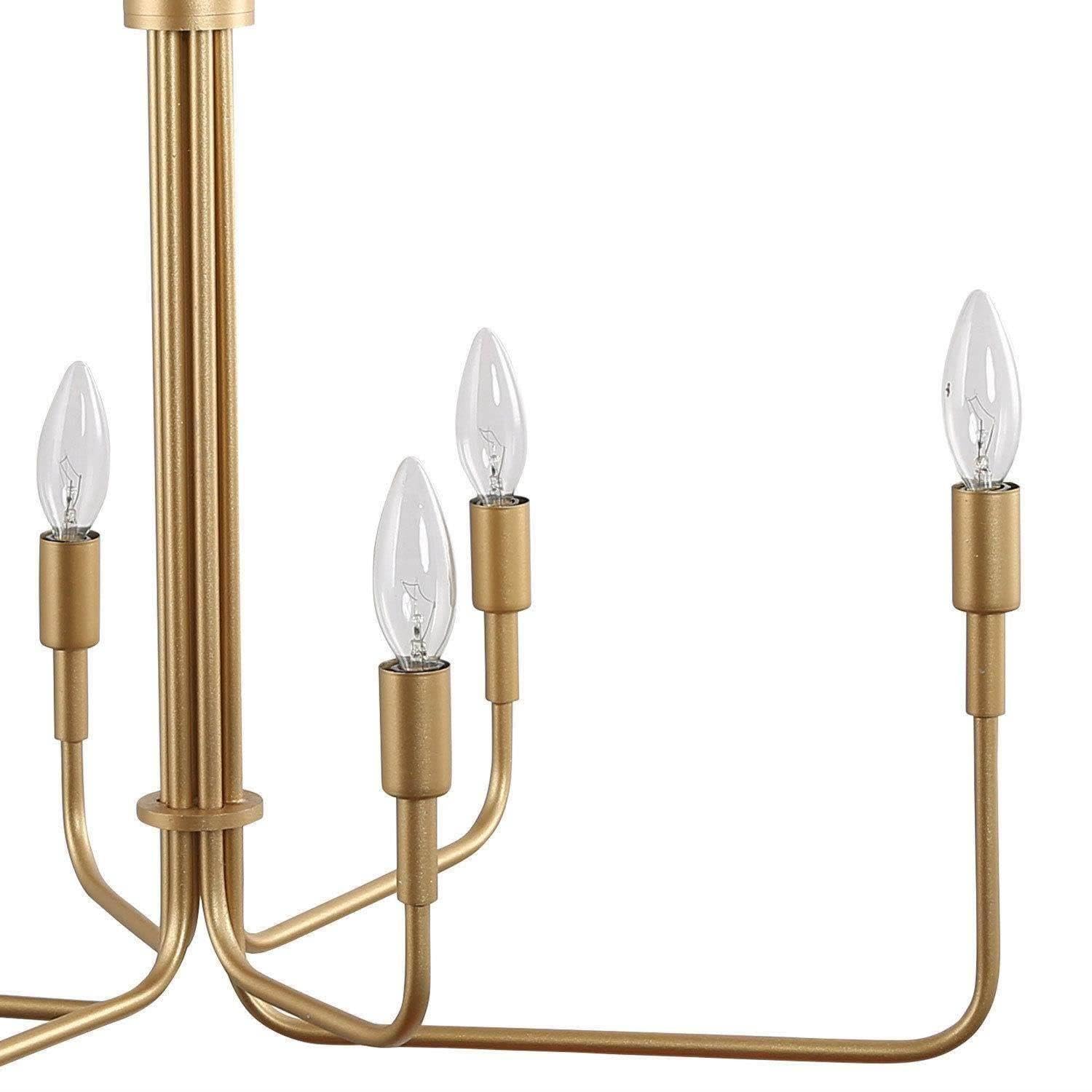 LALUZ 6-Light Modern Farmhouse Chandelier - 25