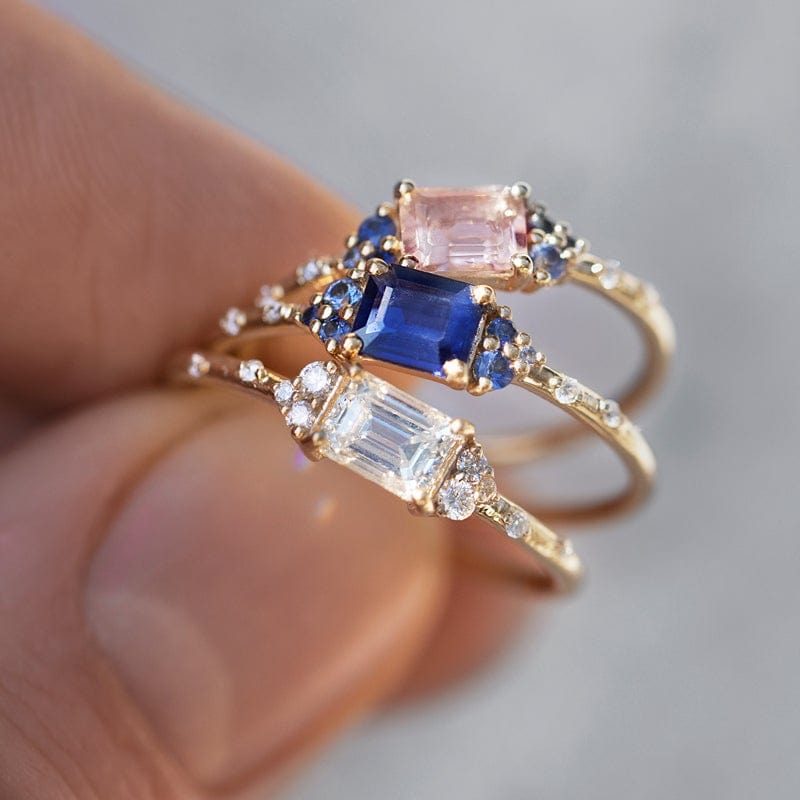 Stunning Blue Sapphire Ring for Women - 925 Sterling Silver Gemstone Jewelry - Perfect for Engagement, Wedding & Special Occasions