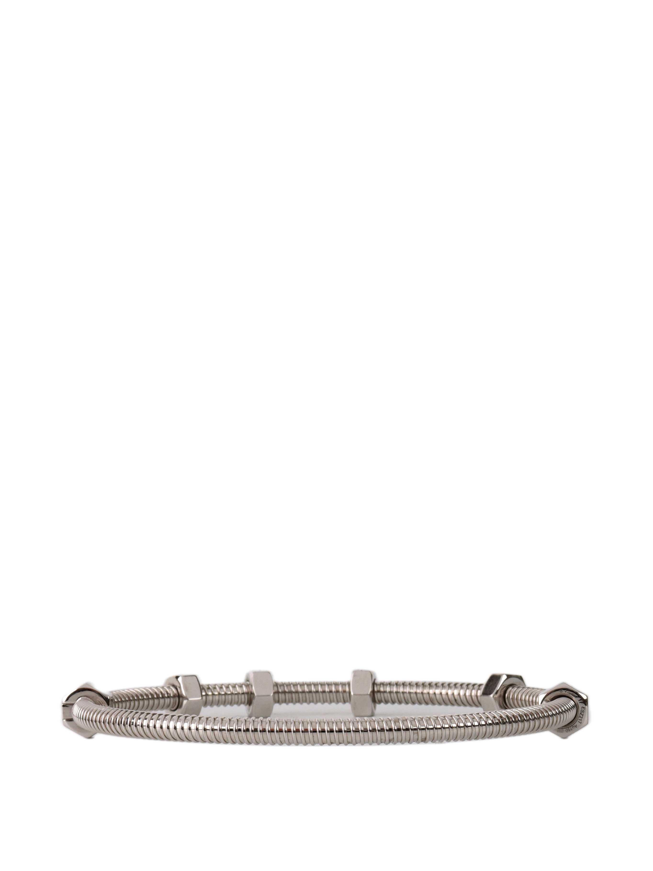 Cartier Ecrou de Cartier Titanium & 18K White Gold Bracelet for Women - Luxury Jewelry Gift for Anniversary, Wedding & Special Occasions