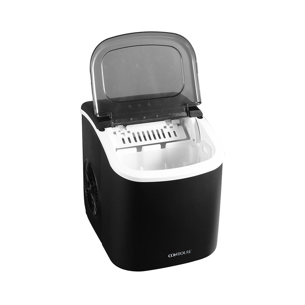 Ultra-Compact Portable Ice Maker for RV - 26 lbs Daily Ice Production with Convenient Handle & Digital Controls (ICE-50BK) | Perfect for Road Trips, Camping & Outdoor Adventures