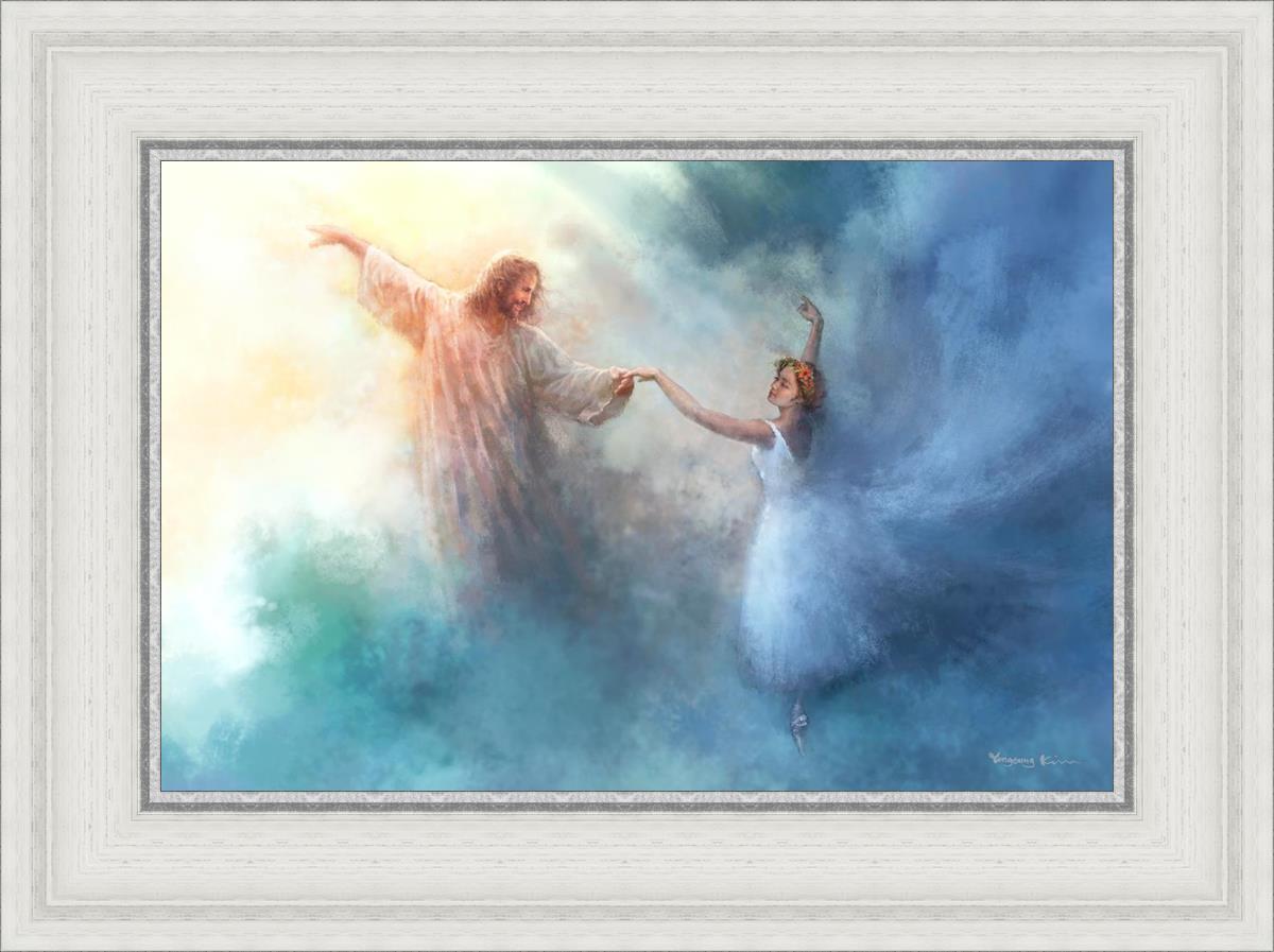 A Pas De Deux By Yongsung Kim - Ballet Dance Art Print - Elegant Wall Decor for Home, Office & Dance Studios