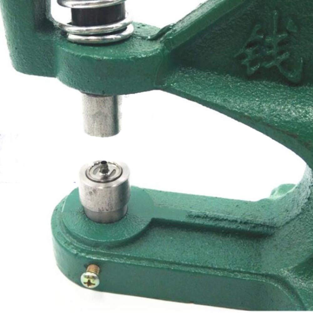 Manual Hand Press Machine with 6 Interchangeable Snap Fastener Dies - Heavy Duty Clamp Tool for DIY Leather Craft, Sewing & Garment Making | Perfect for Buttons, Rivets & Metal Fasteners on Bags, Belts & Clothing Accessories