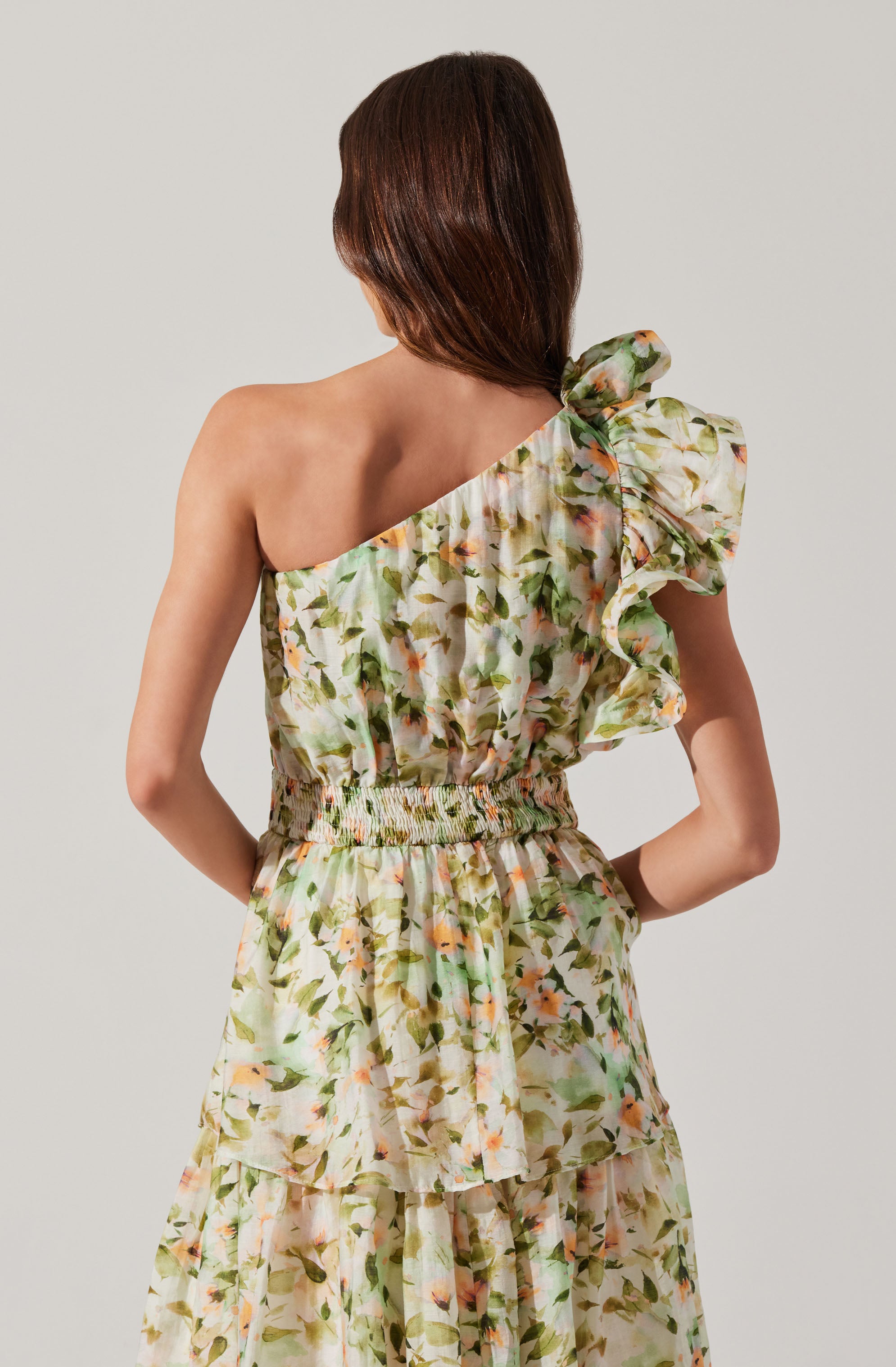 Elegant Imelda One Shoulder Maxi Dress for Women - Summer Beach Party & Evening Formal Occasions