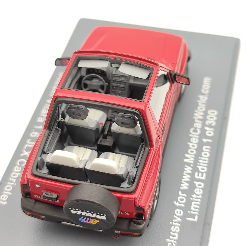 1/43 NEO SCALE MODELS Suzuki Vitara 1.6 JLX Convertible Red Resin Die-Cast Car - Limited Edition Collectible for Display & Model Car Enthusiasts