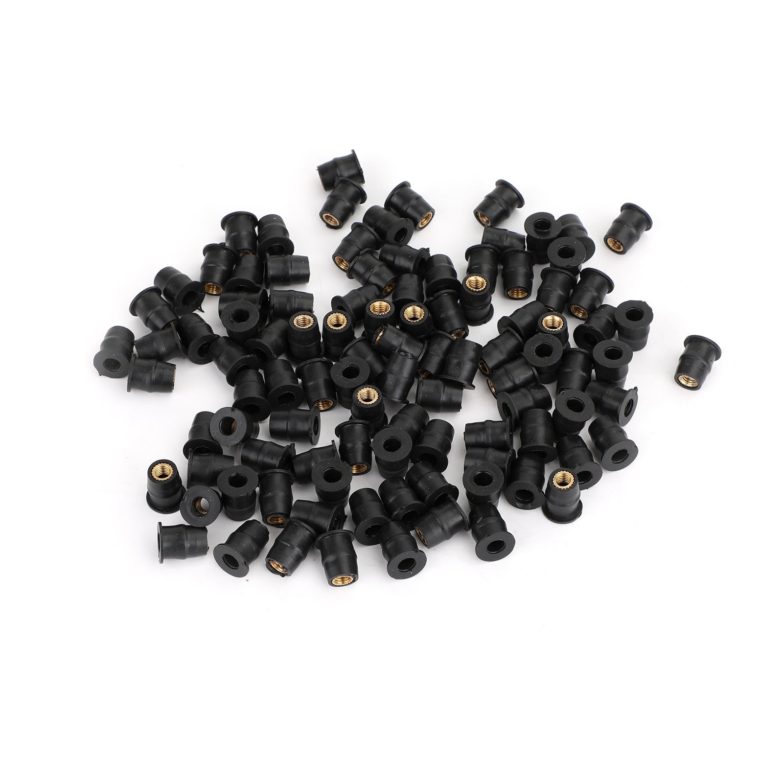 100-Pack M5 Rubber Well Nuts (5mm x 3/8