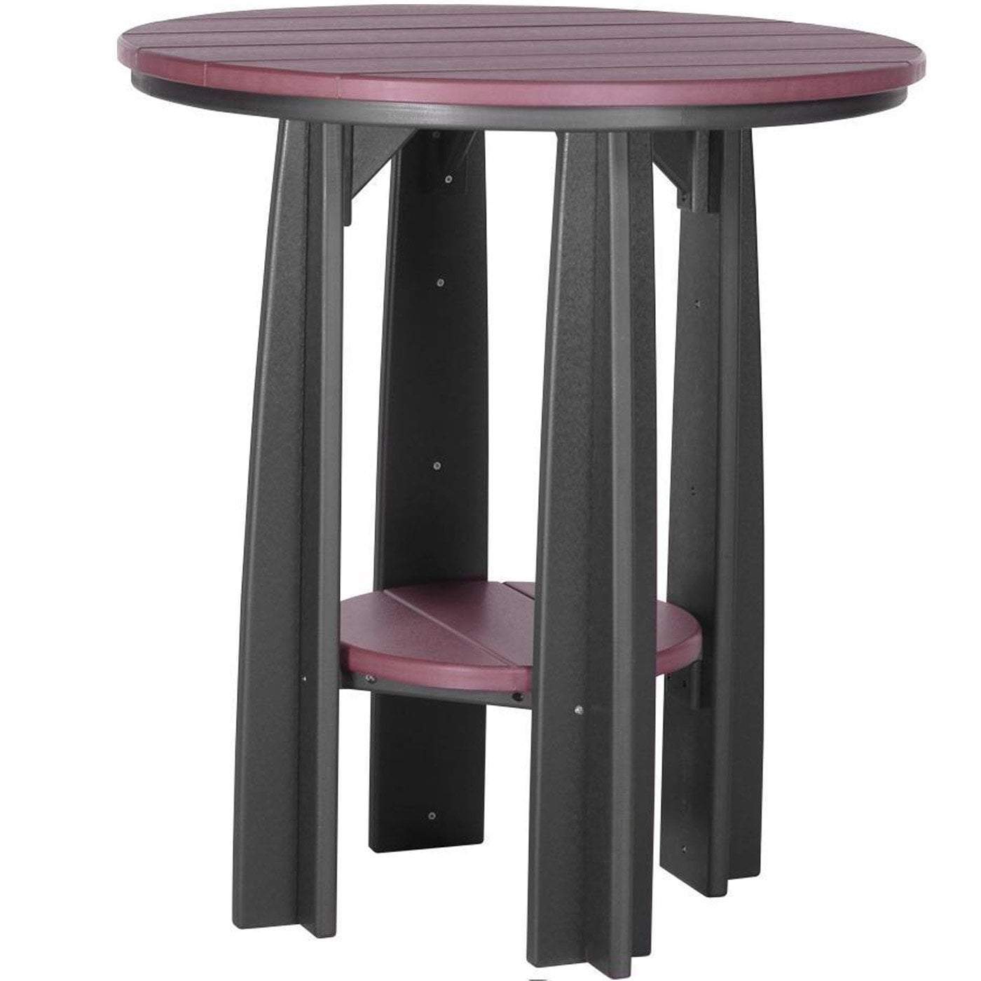 Eco-Friendly Recycled Plastic 36-Inch Balcony Table with Cup Holder - Perfect for Outdoor Patio, Garden, and Small Space Relaxation