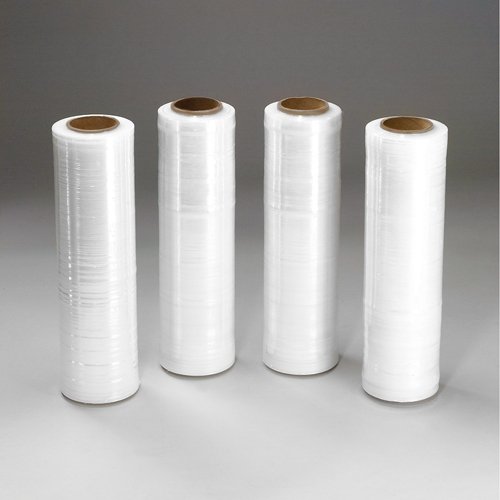 PATRON 18 Inch Heavy Duty Stretch Wrap Film - 1500 SQ FT, 80 Gauge Pallet Wrap for Shipping & Moving - 4 Rolls - Ideal for Warehouse, Logistics & Home Storage
