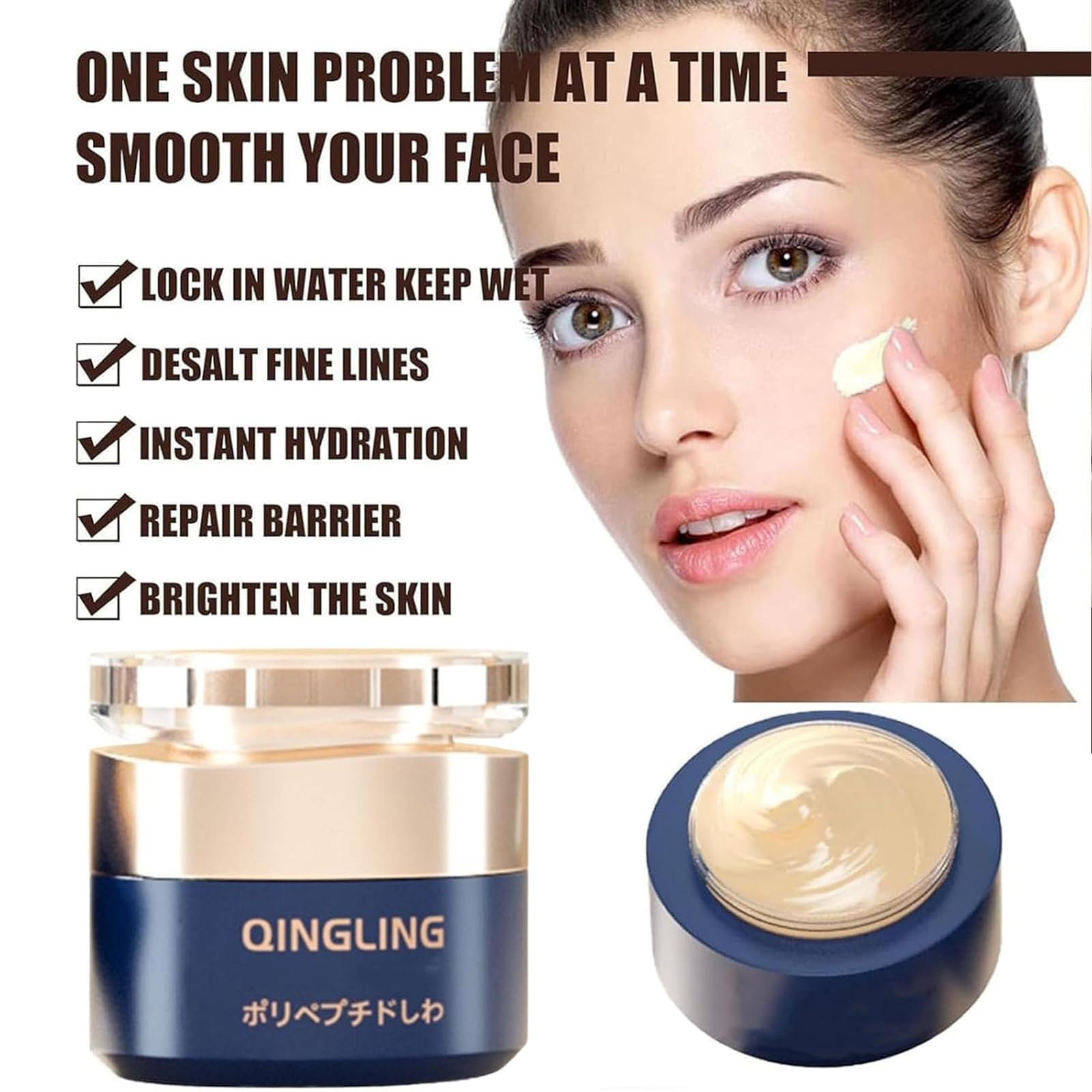 Qingling Anti-Aging Wrinkle Removal Cream - Firming & Lifting Face Cream with Collagen - Moisturizing Anti-Wrinkle Treatment - 3 Pack - Perfect for Daily Skincare Routine & Nighttime Anti-Aging Care