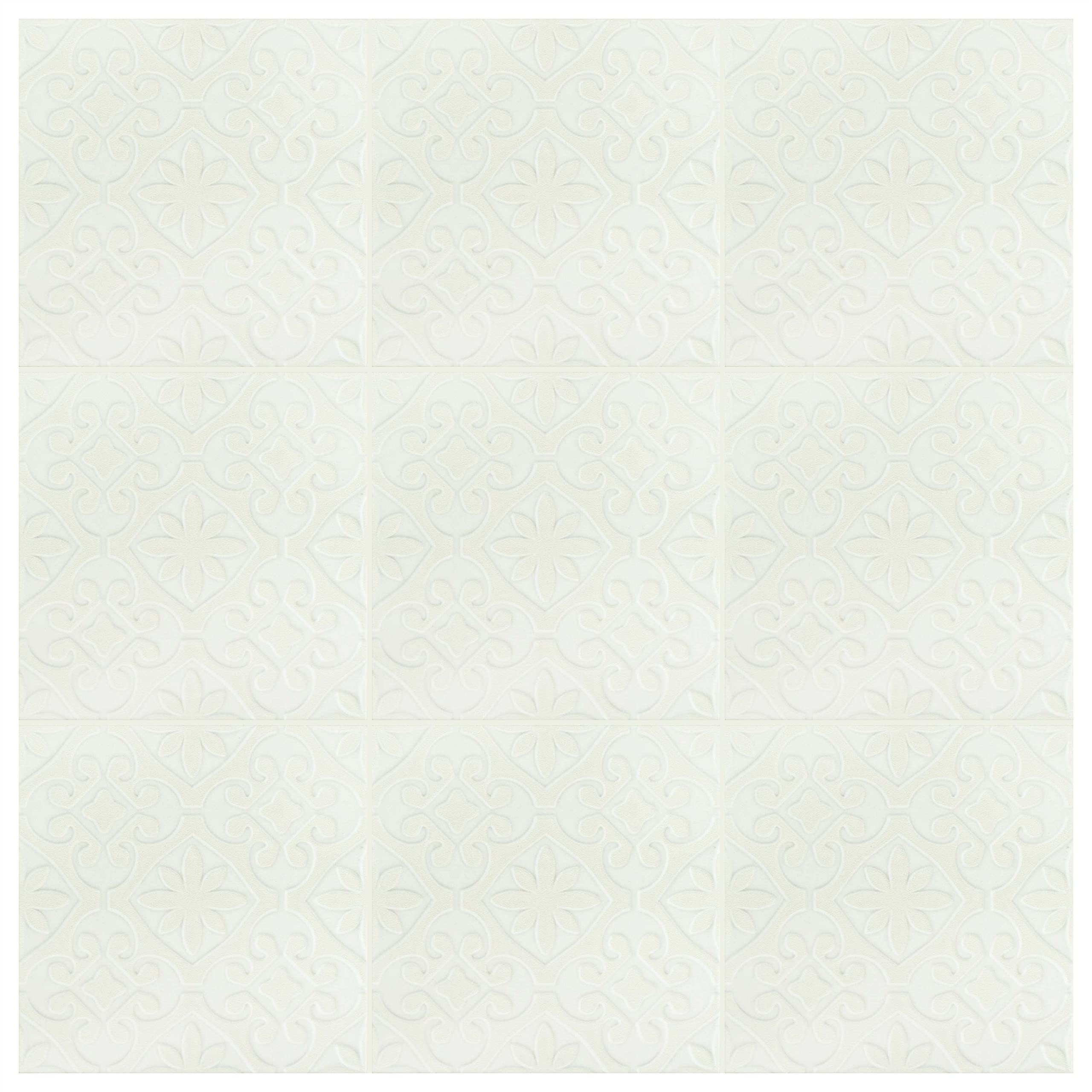 Merola Tile Triplex Valverde White 7-3/4