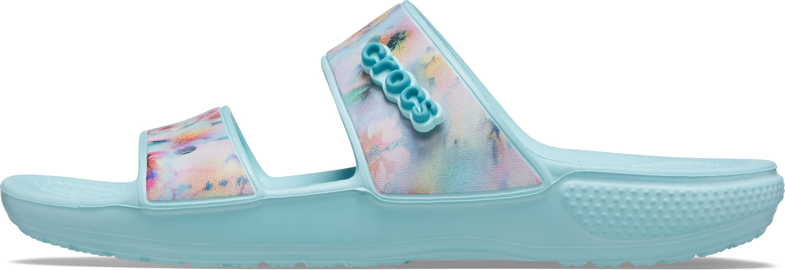 Crocs Unisex-Adult Classic Two-Strap Slide Sandals - Comfortable Waterproof Slip-On Shoes for Men & Women - Perfect for Beach, Pool, Shower & Indoor Use