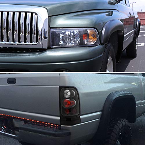 Spec-D Tuning LED Headlights, Corner Lights & Tail Lamps for Dodge Ram 1500 2500 3500 ST WS 2/4Dr - Upgrade Your Truck Lighting for Night Driving & Off-Road Adventures