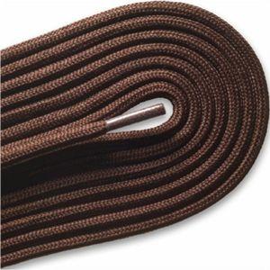 Brown Round 3/16 Shoelaces - 2 Pair Pack for Casual & Athletic Shoes | Durable Fashion Laces for Sneakers, Loafers & Everyday Wear