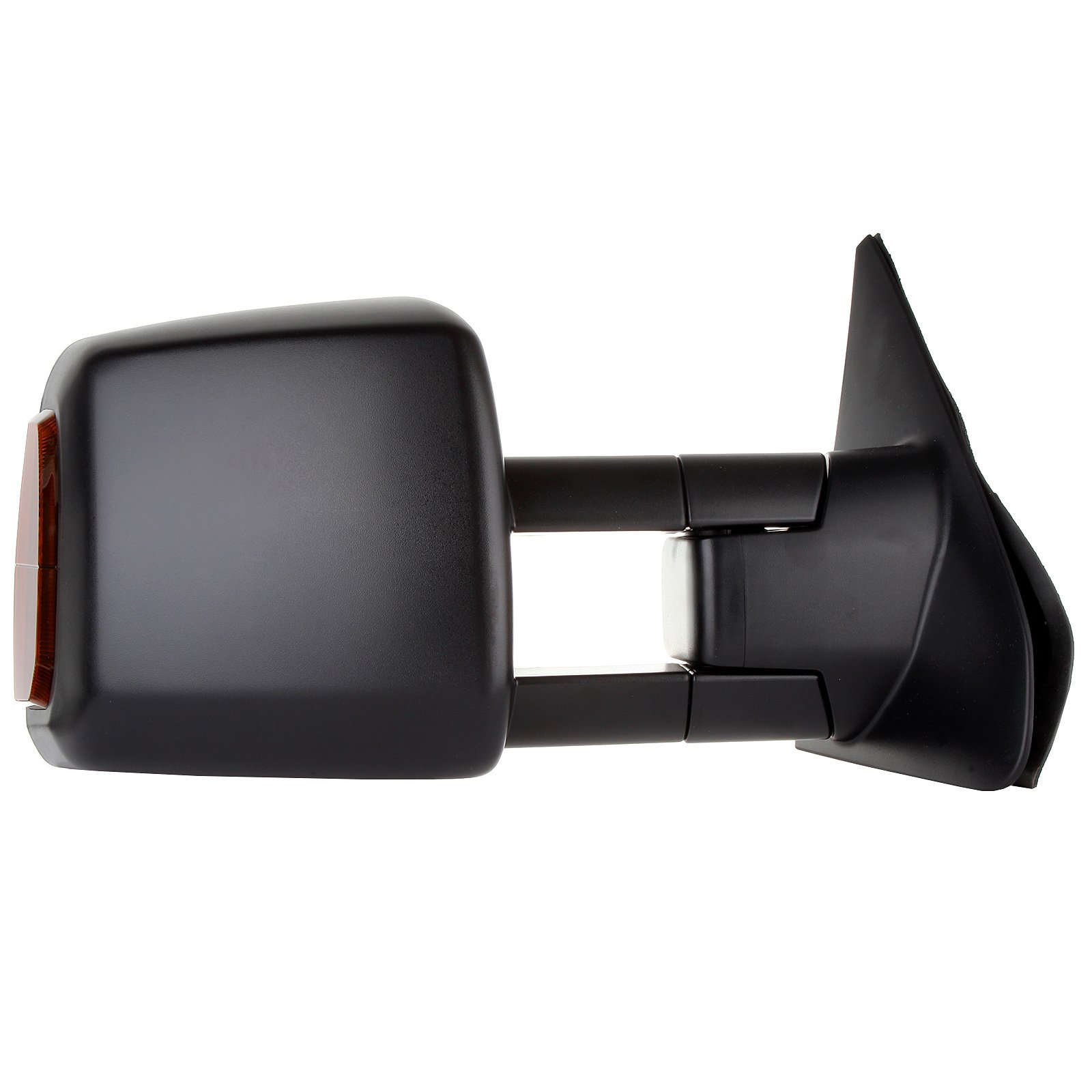 CCiyu Black Power-Adjusted Heated Towing Mirrors with Turn Signal & Manual Folding - Compatible with 2007-2017 Toyota Tundra (LH Left & RH Right) - Perfect for Enhanced Visibility & Safe Towing