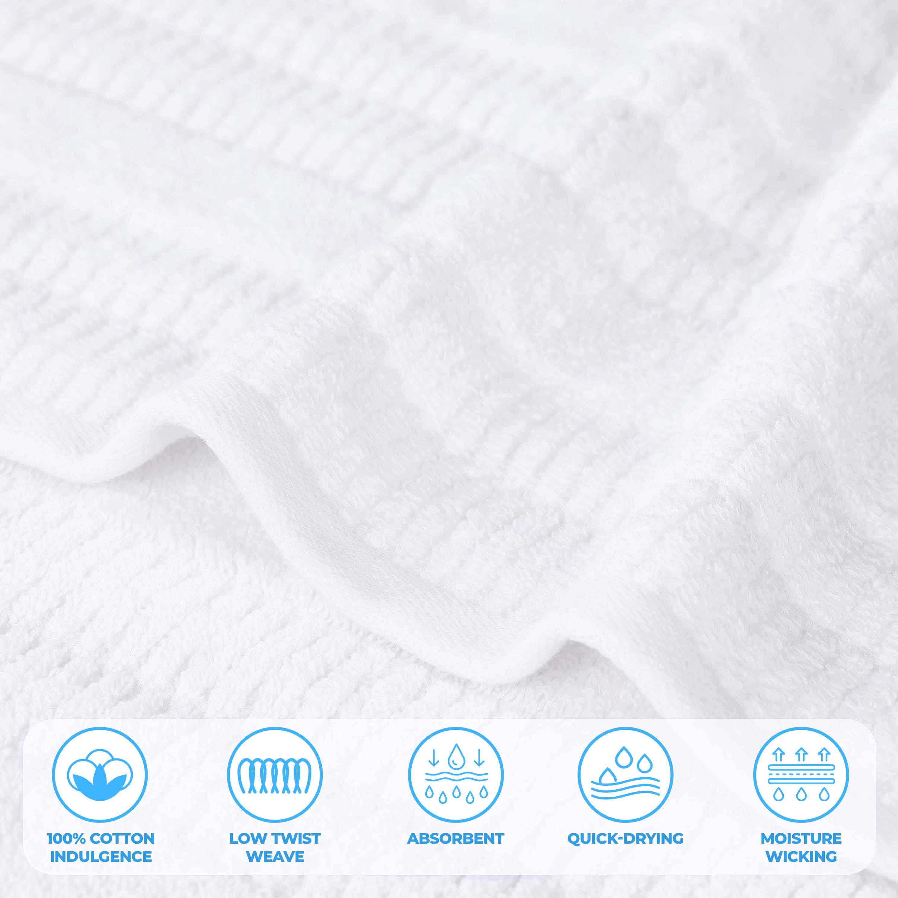 Premium Mika Smart Twist Cotton Bath Sheets - Ultra Soft & Absorbent, Set of 2 (Grey) - Luxury Spa & Bathroom Essentials for Hotels & Home Use