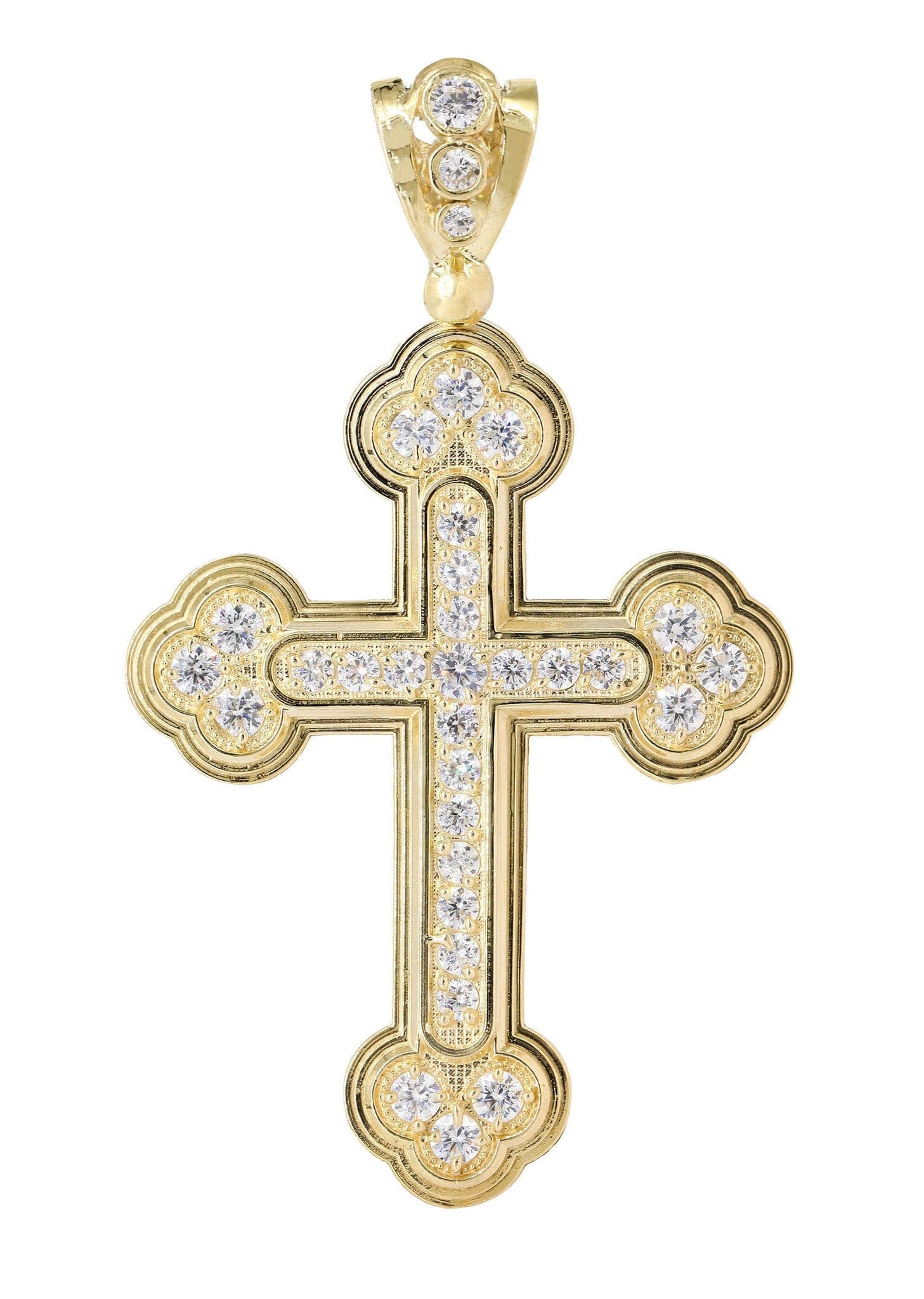 10K Gold Cross Pendant Necklace for Women & Men - 12.8 Grams Solid Gold Religious Jewelry - Perfect for Baptism, First Communion, Confirmation & Everyday Wear
