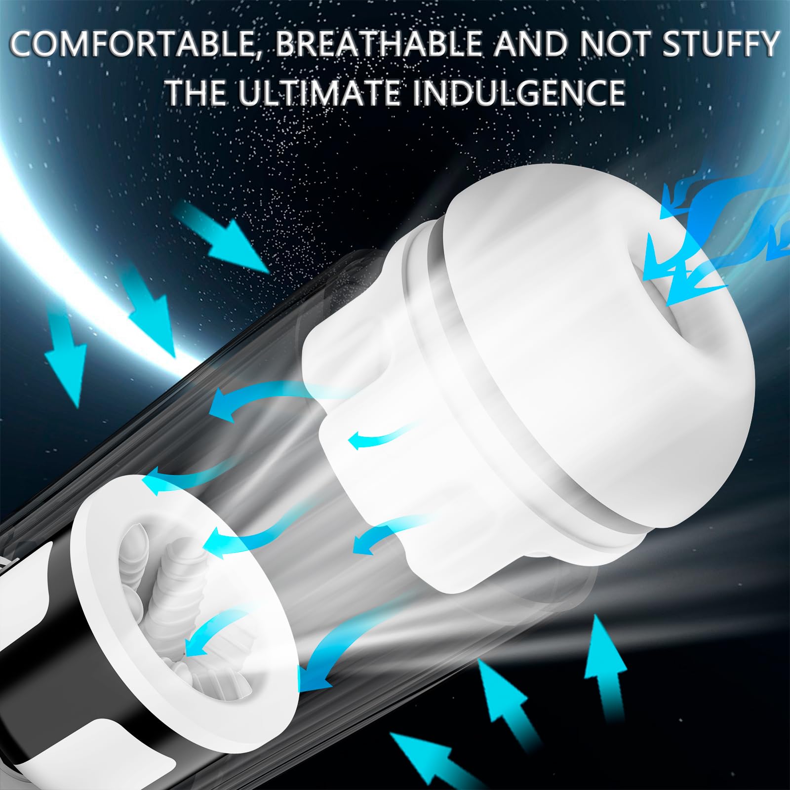 Premium Automatic Male Masturbator Penis Pump - 10 Rotation & Vibration Modes, Hands-Free Suction Base, Visual Window - Adult Sex Toy for Men (Black) | Perfect for Solo Play, Couples Fun & Discreet Pleasure