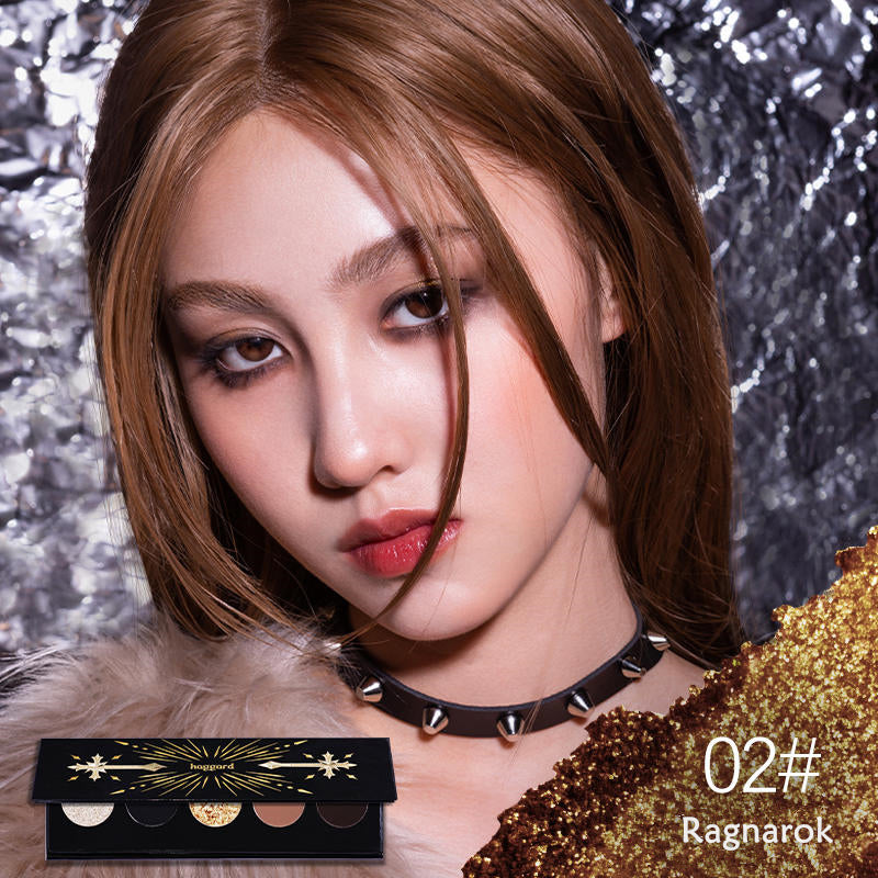 HAGGARD Scepter Series Smoky 5-Color Eyeshadow Palette - Long Lasting Pigmented Makeup for Party, Night Out & Special Occasions