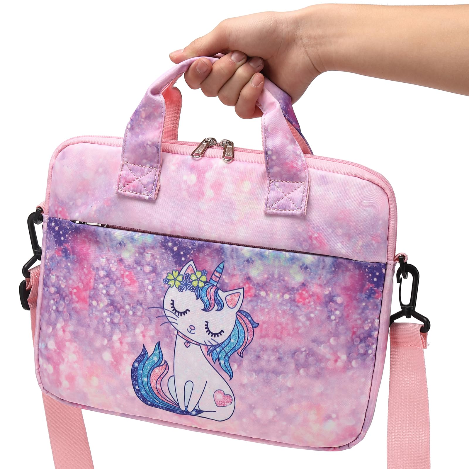 JIANYA Kids Tablet Carry Bag for iPad - Shockproof Shoulder Strap Case for 10-12.5 Inch Tablets - Perfect for School, Travel & Outdoor Activities