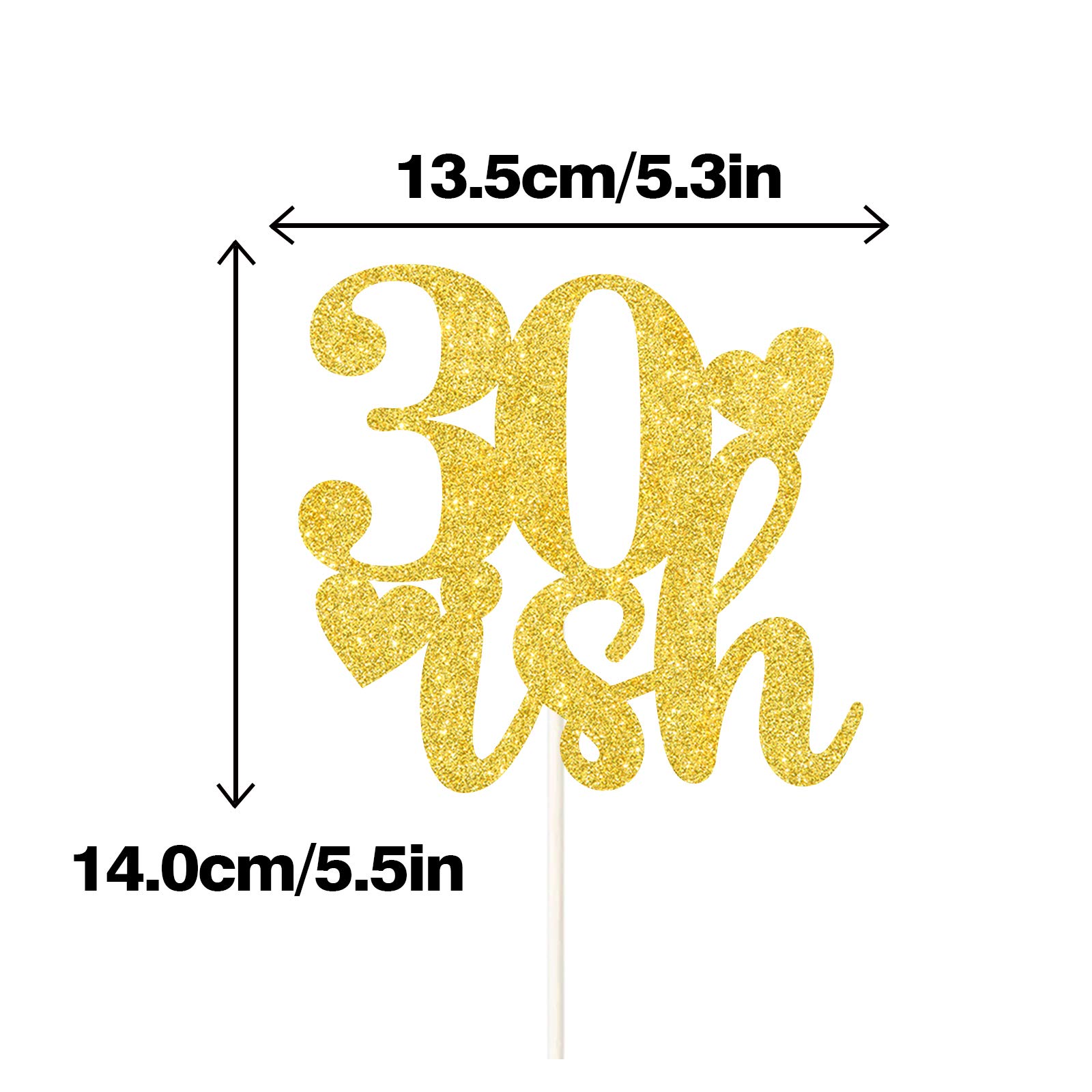 30th Birthday Cake Topper - Funny 30ish Cake Decor for Anniversary, Vow Renewal & Parties | Perfect for Milestone Celebrations & Special Occasions