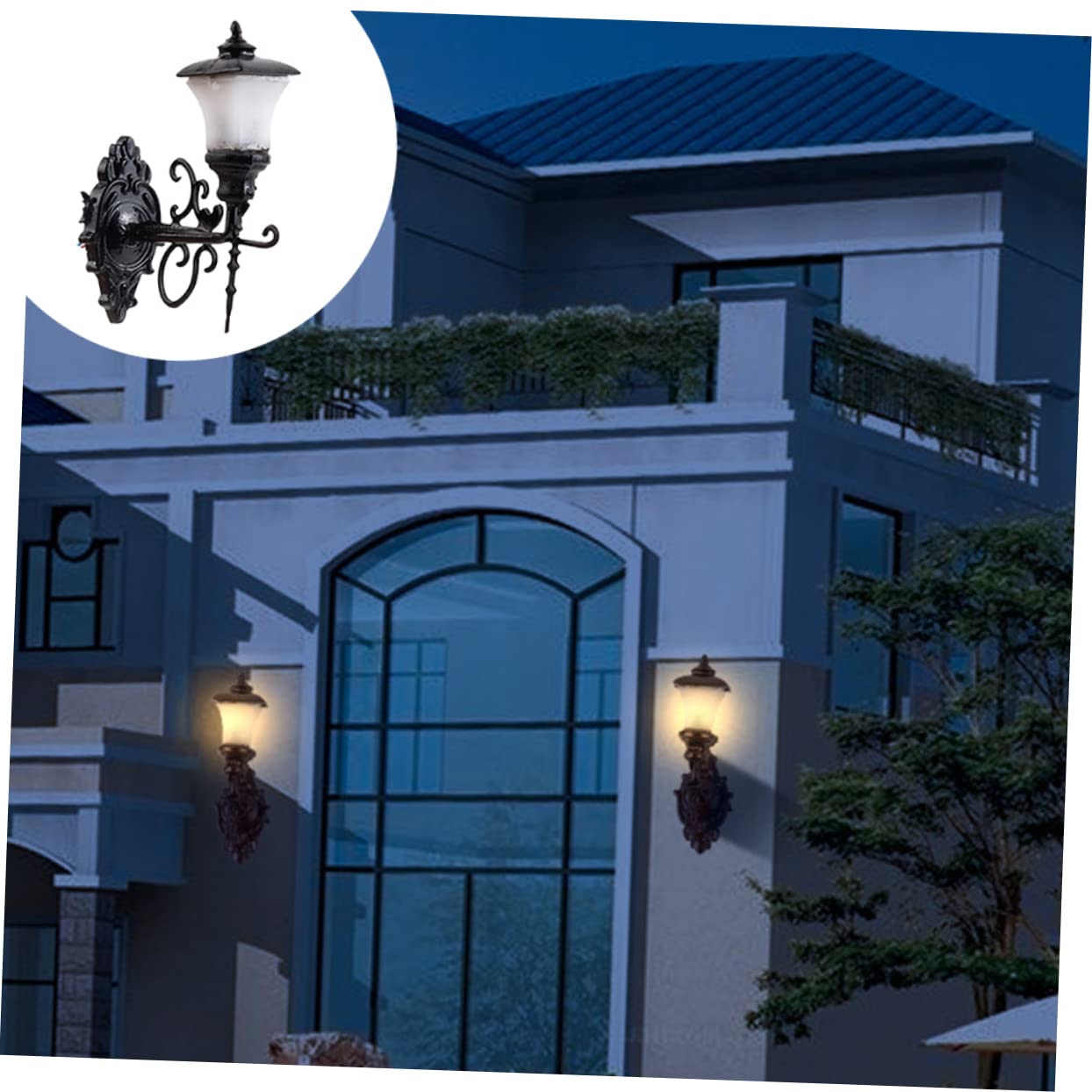 4PCS Miniature Dollhouse Wall Lights - LED Luminous Wall Lamps for DIY Dollhouse Accessories, Sand Table Decor, Micro-Landscape & Model Train Scenes - Perfect for Miniature House, Fairy Garden and Tabletop Displays