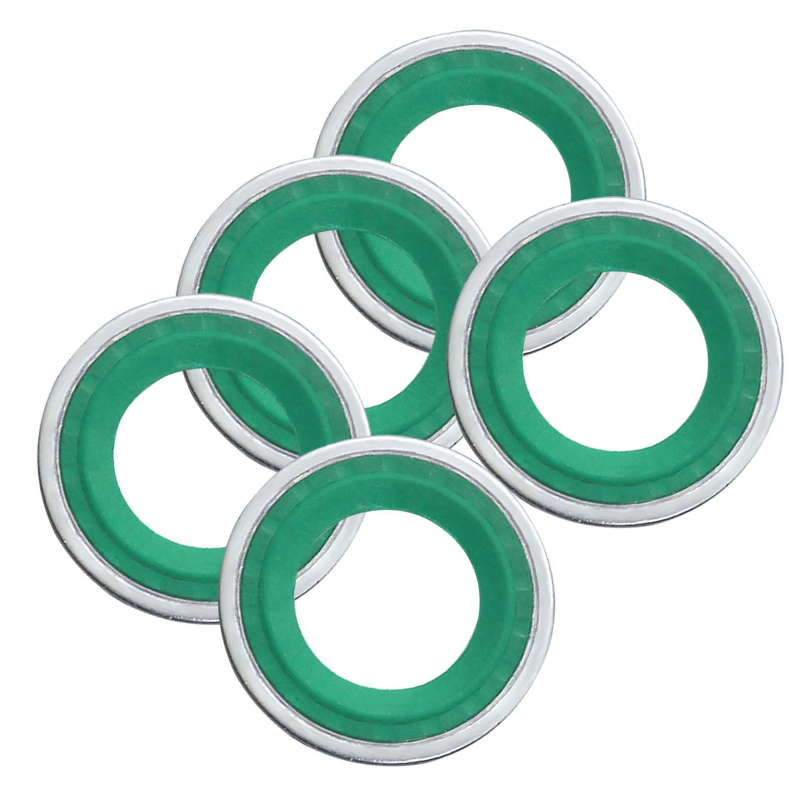 High-Quality Air Conditioning Compressor Port Seal Washer Kit - 45-Piece A/C Gasket Assortment (Green) for Car AC Repair & Maintenance - Perfect for Mechanics, DIY Auto Fixes & HVAC System Servicing
