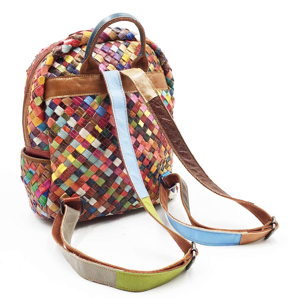 Stylish Leather Backpack for Women - Trendy & Colorful Fashion Daypack - Perfect for Work, Travel & Daily Use
