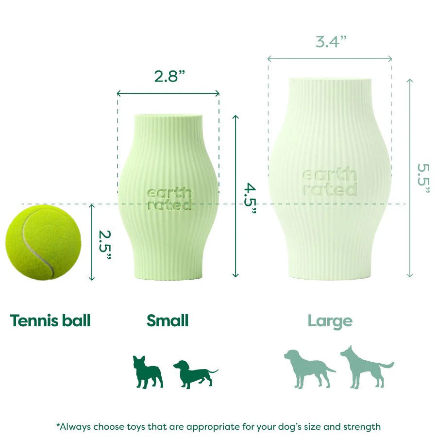 Earth Rated Dog Treat Toy - Durable Chew Toy for Small & Large Dogs - Interactive Play & Training Reward - Perfect for Indoor & Outdoor Use