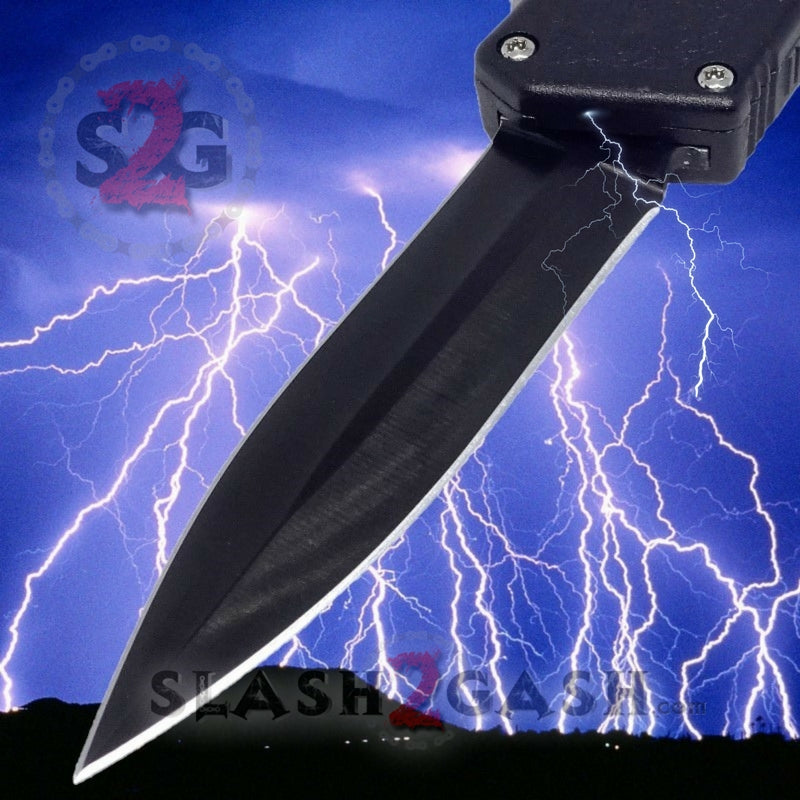 Tactical OTF Automatic Knife - Lightning Fast Dual Action, Double Edge Blade for Outdoor Survival, Camping & EDC (Everyday Carry)