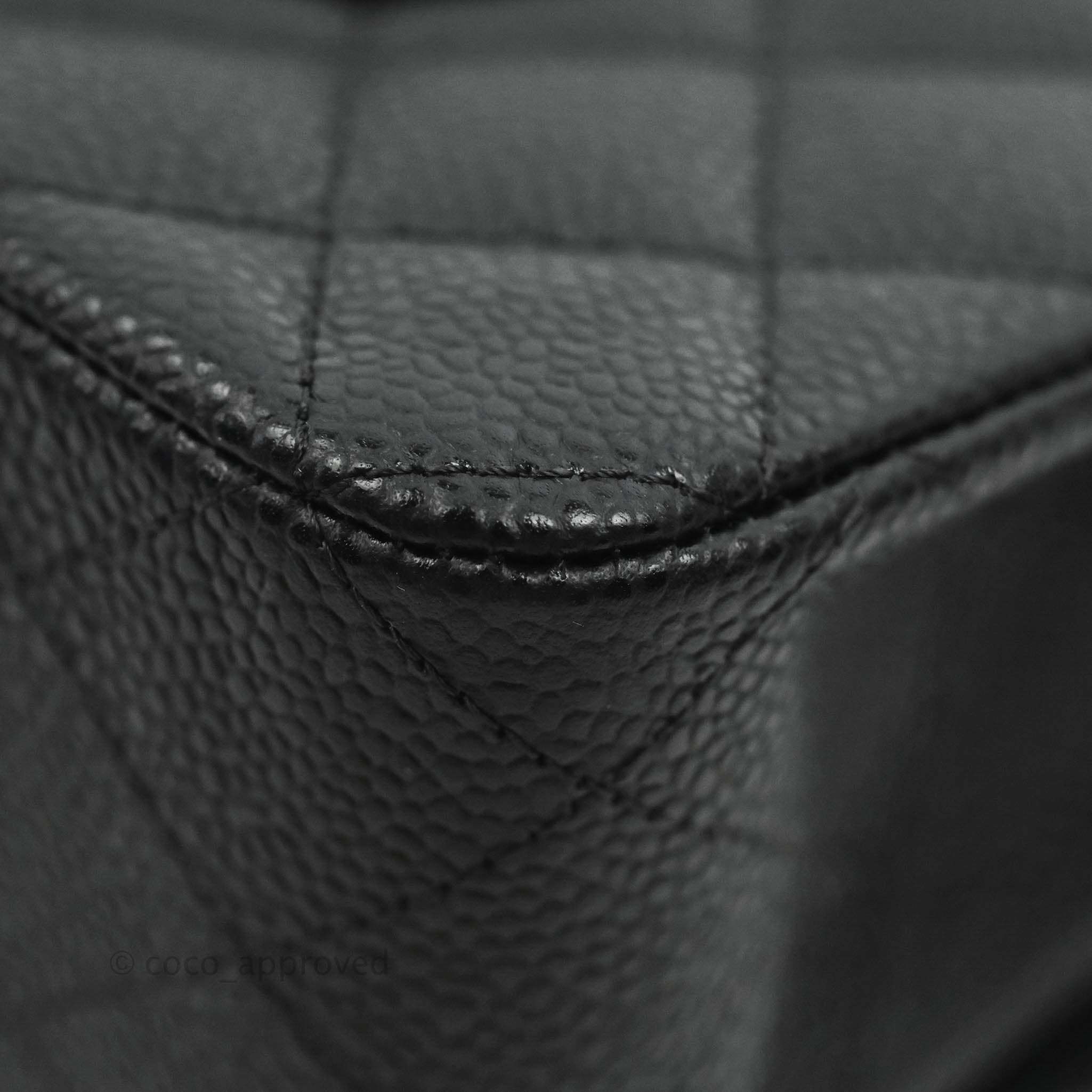 Chanel Classic Medium Double Flap Bag in Black Caviar Leather with Gold Hardware - Luxury Designer Handbag for Women, Perfect for Work, Evening Events & Everyday Use