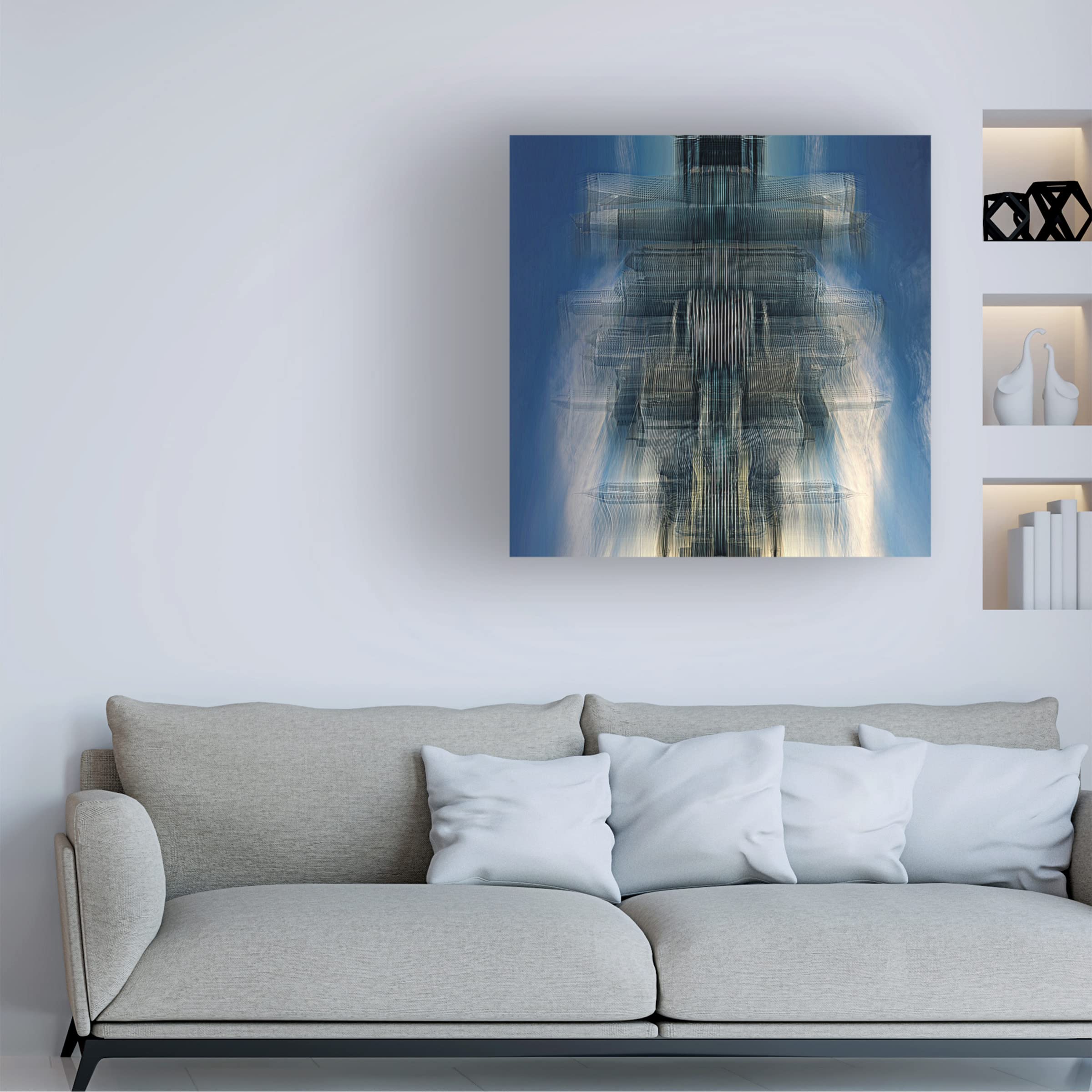 David Manlove 'Living Space Station' Canvas Art Print - Modern Wall Decor for Living Room, Bedroom & Office | Trademark Fine Art Collection