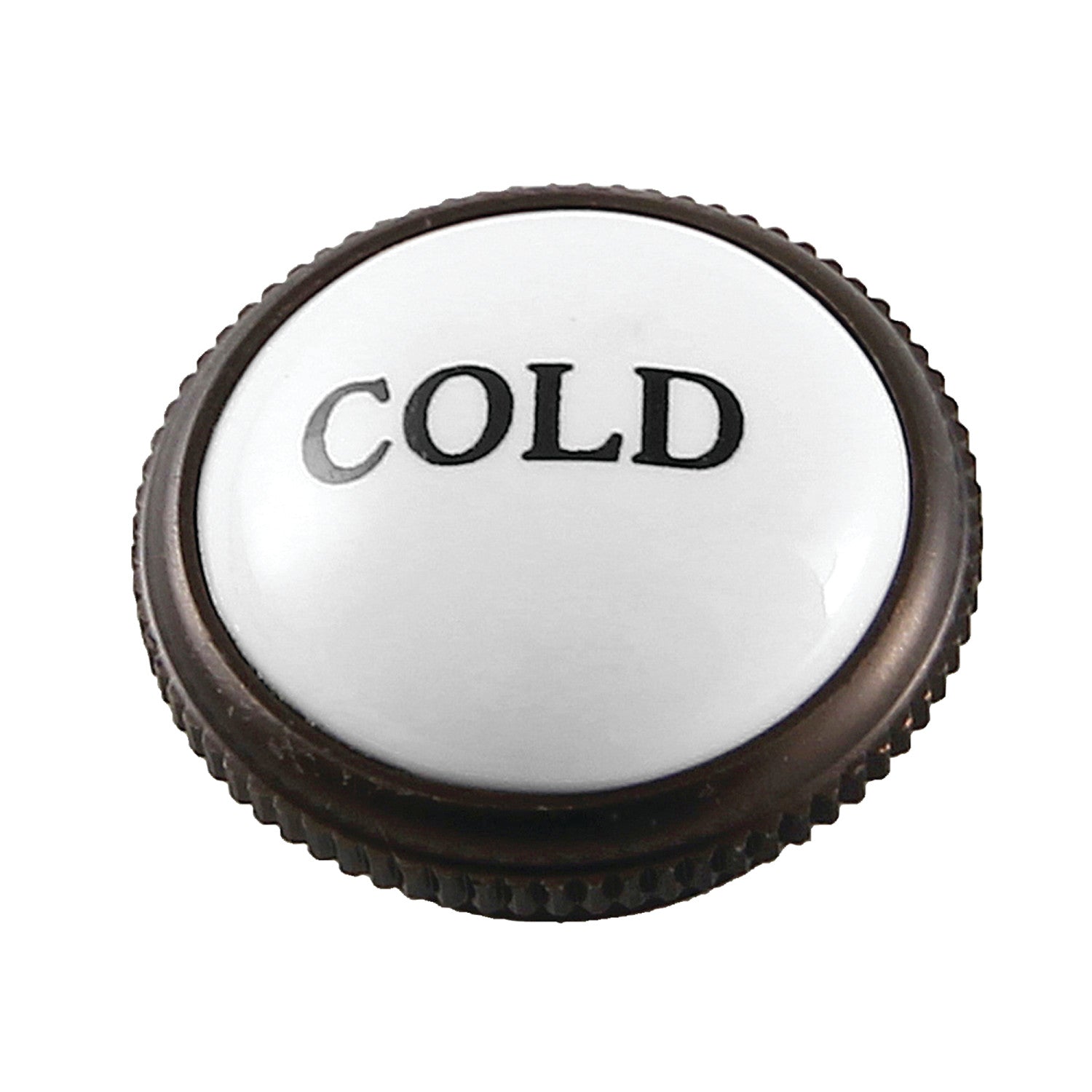 AEHIMX5C Cold Handle Index Button in Oil Rubbed Bronze - Perfect for Bathroom Faucets, Kitchen Sinks & Cabinet Hardware Replacement