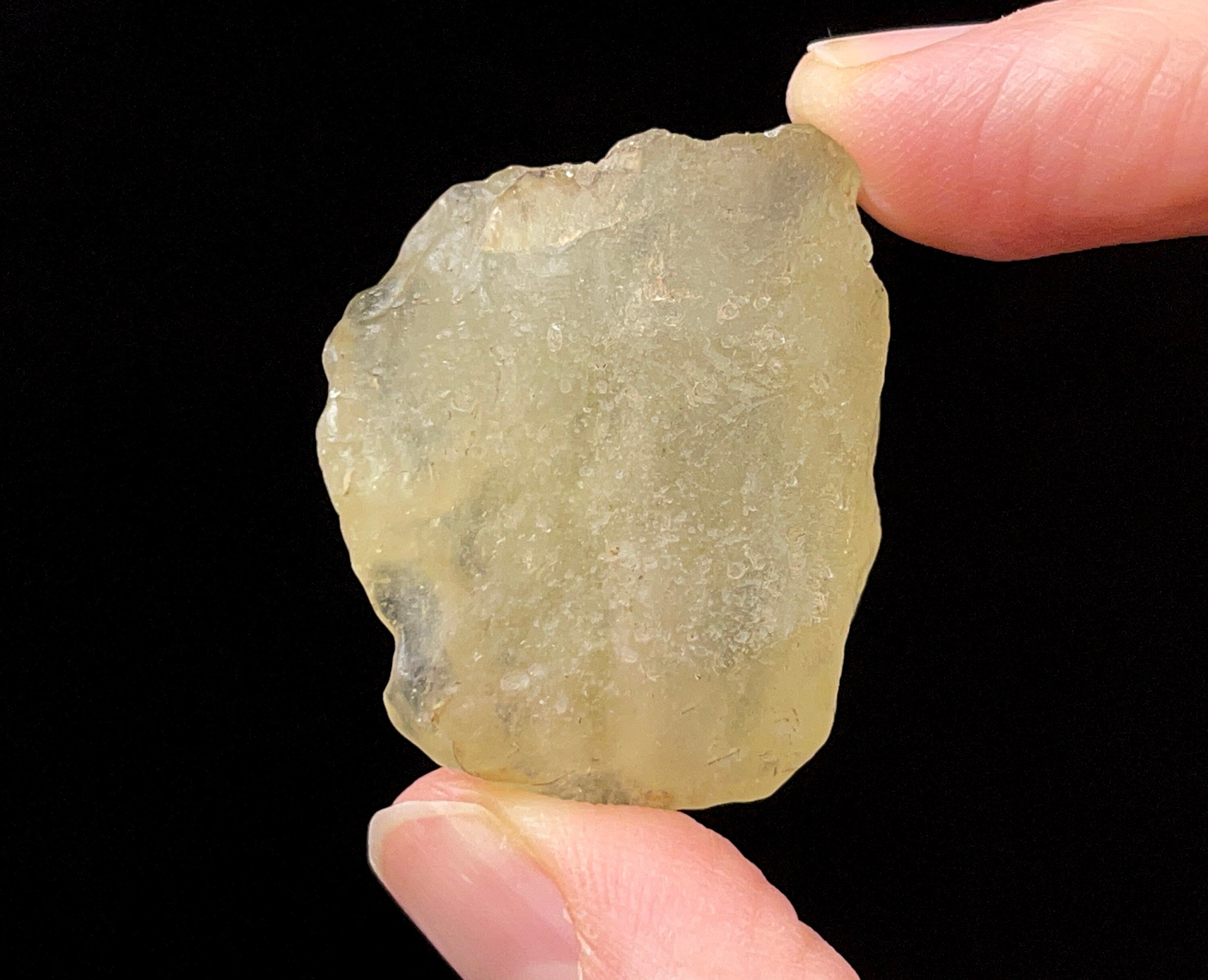 Libyan Desert Glass Raw Crystal - Rare B Grade Natural Mineral Specimen | Unique Gift & Home Decor | Perfect for Crystal Collectors, Meditation & Spiritual Healing