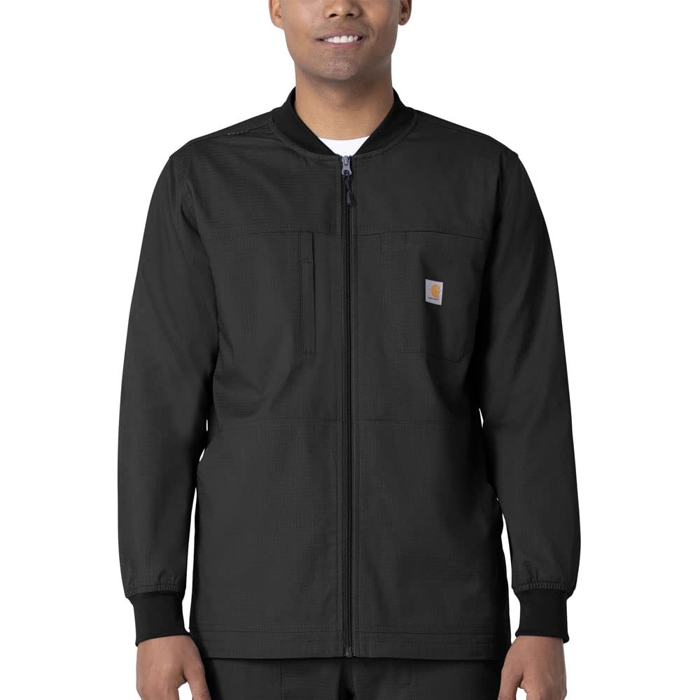 Carhartt Men's Utility WarmUp Jacket - Heavy Duty Work Jacket for Cold Weather, Durable Fleece Lined Winter Coat - Ideal for Construction, Outdoor Work & Winter Activities