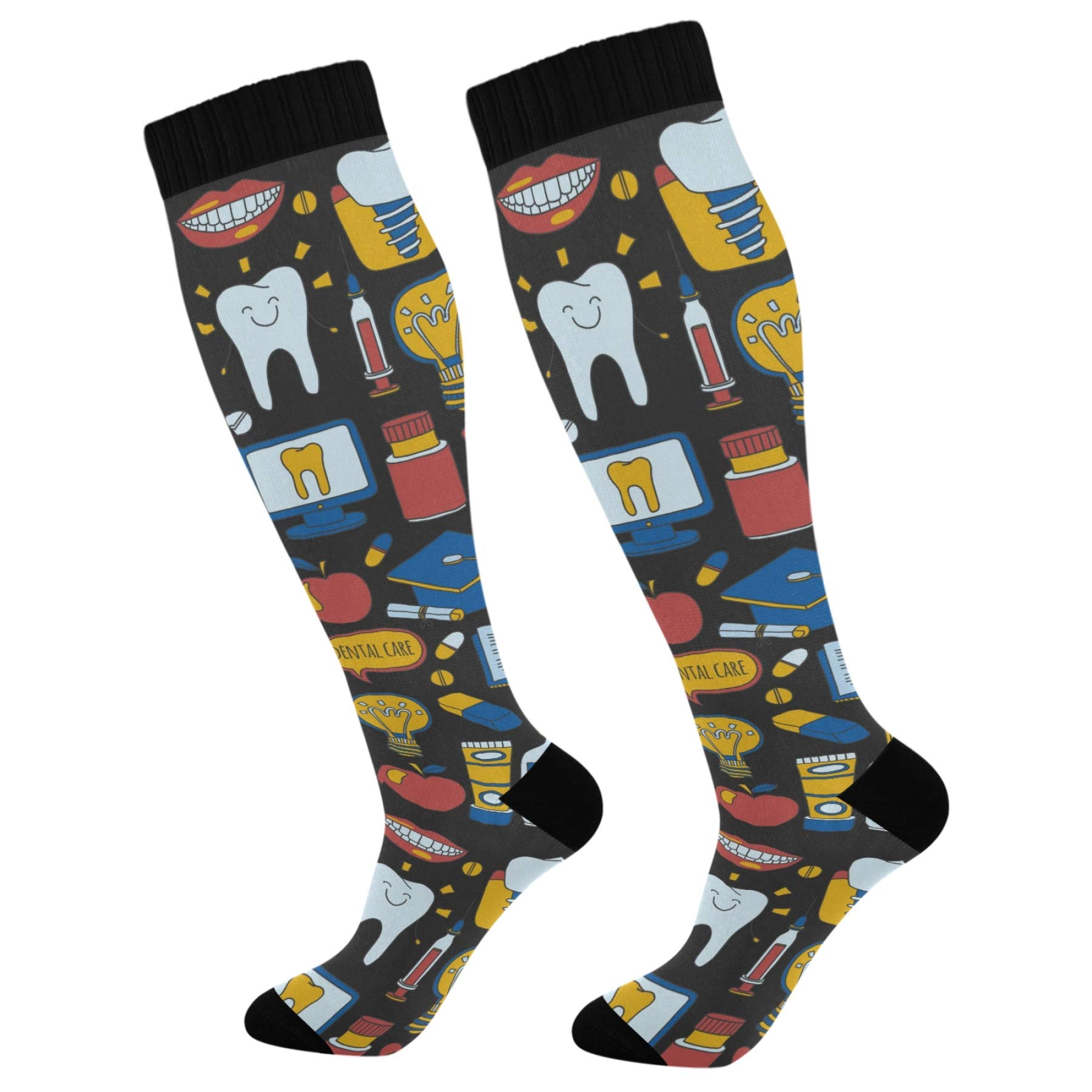 Best Compression Socks for Women & Men - Improve Blood Circulation, Athletic Running & Cycling Socks - Ideal for Nurses, Athletes & Travel - Perfect for Workouts, Long Shifts & Recovery