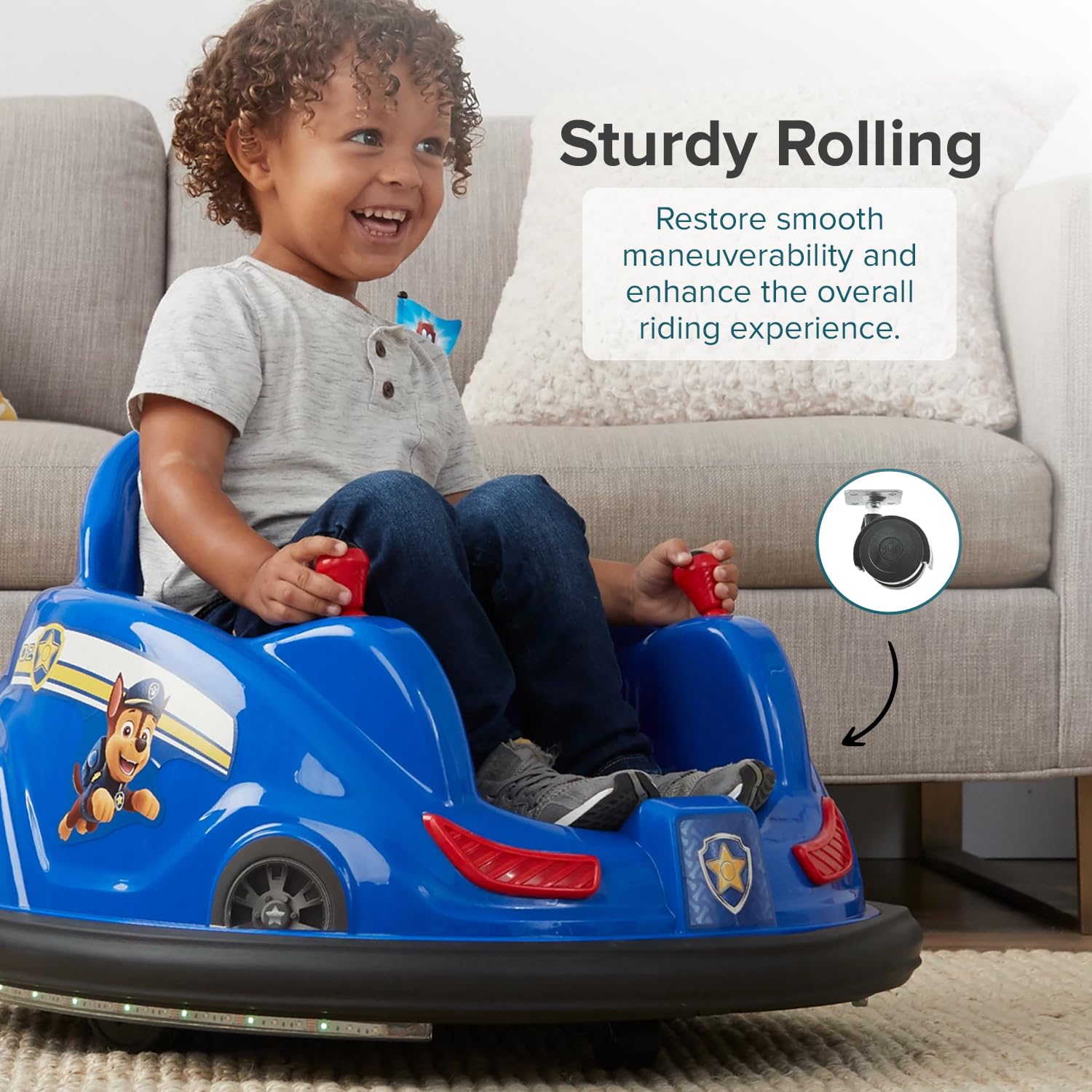 AlveyTech Front Caster Wheel Replacement for Razor Bumper Buggie - Durable Swivel Wheels for Kids Ride-On Cars, Perfect for Outdoor Play & Backyard Fun