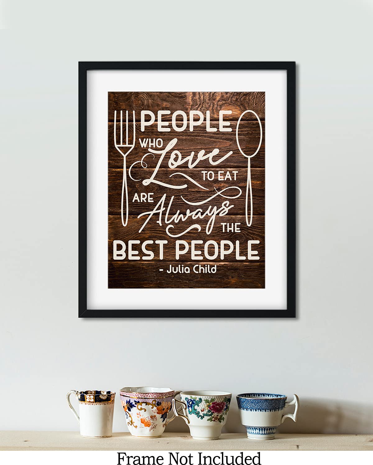 Julia Child Kitchen Wall Art - Chef Decor for Home & Restaurant