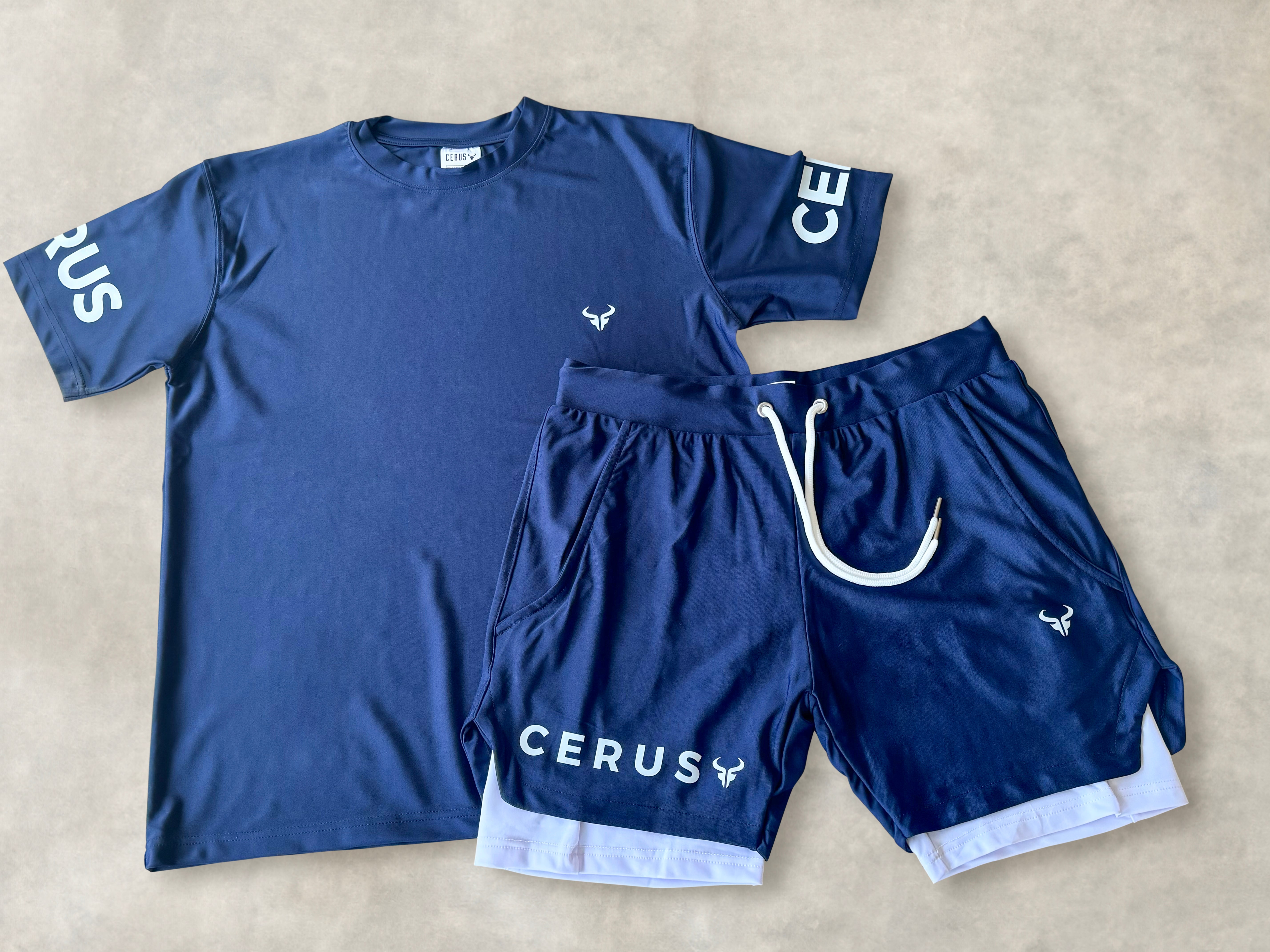 Cerus Navy Apex Men's T-Shirt - Premium Cotton Crew Neck Tee for Casual Wear & Everyday Comfort | Gym, Workout, Lounge & Street Style Outfits