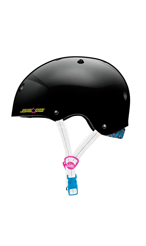 Pro Tec Low Pro Certified Skateboard Helmet - Santa Cruz Black - Perfect for Skateboarding, Scooter & BMX Riding