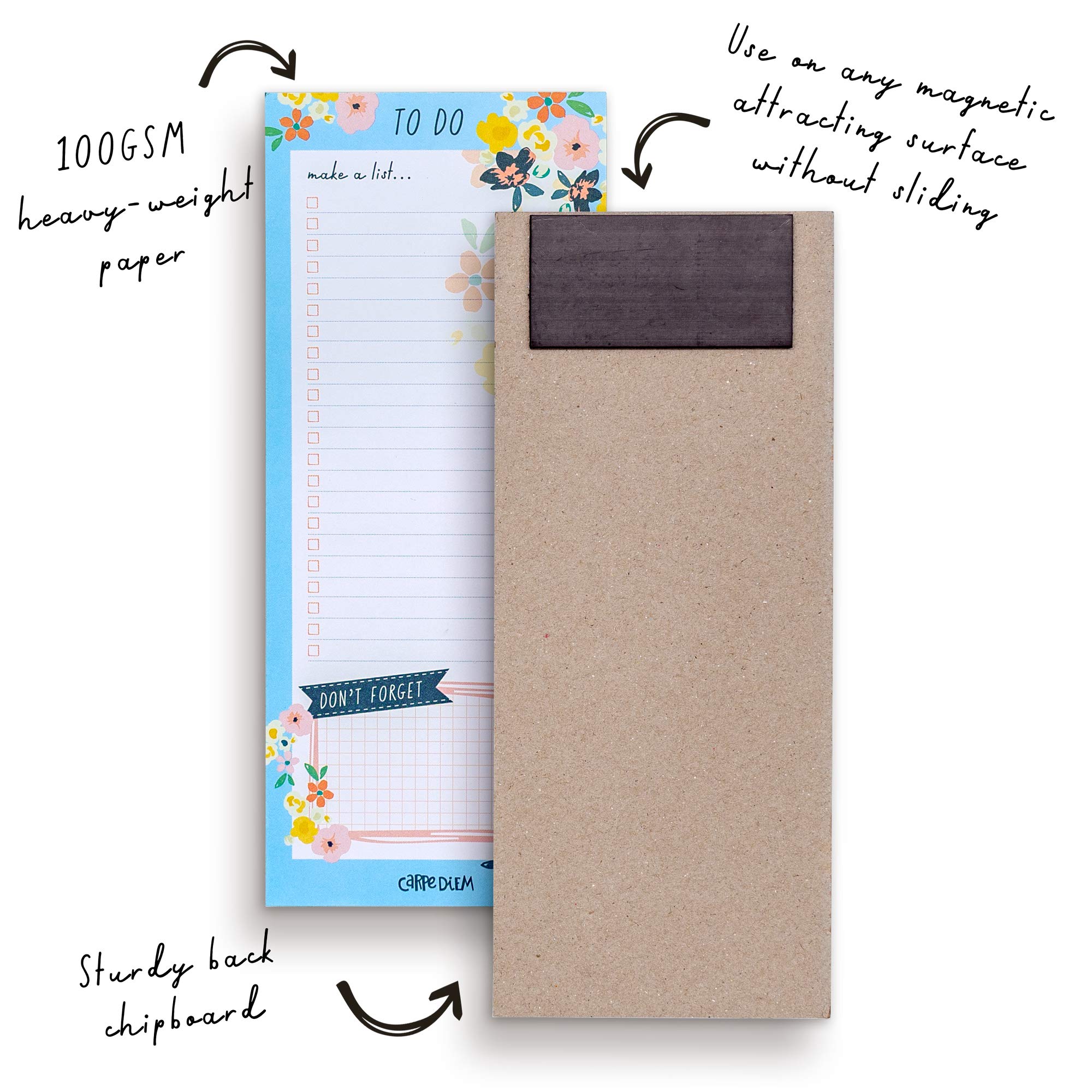 Pukka Pad Magnetic To-Do List Notepad - 60 Sheets, 8.5