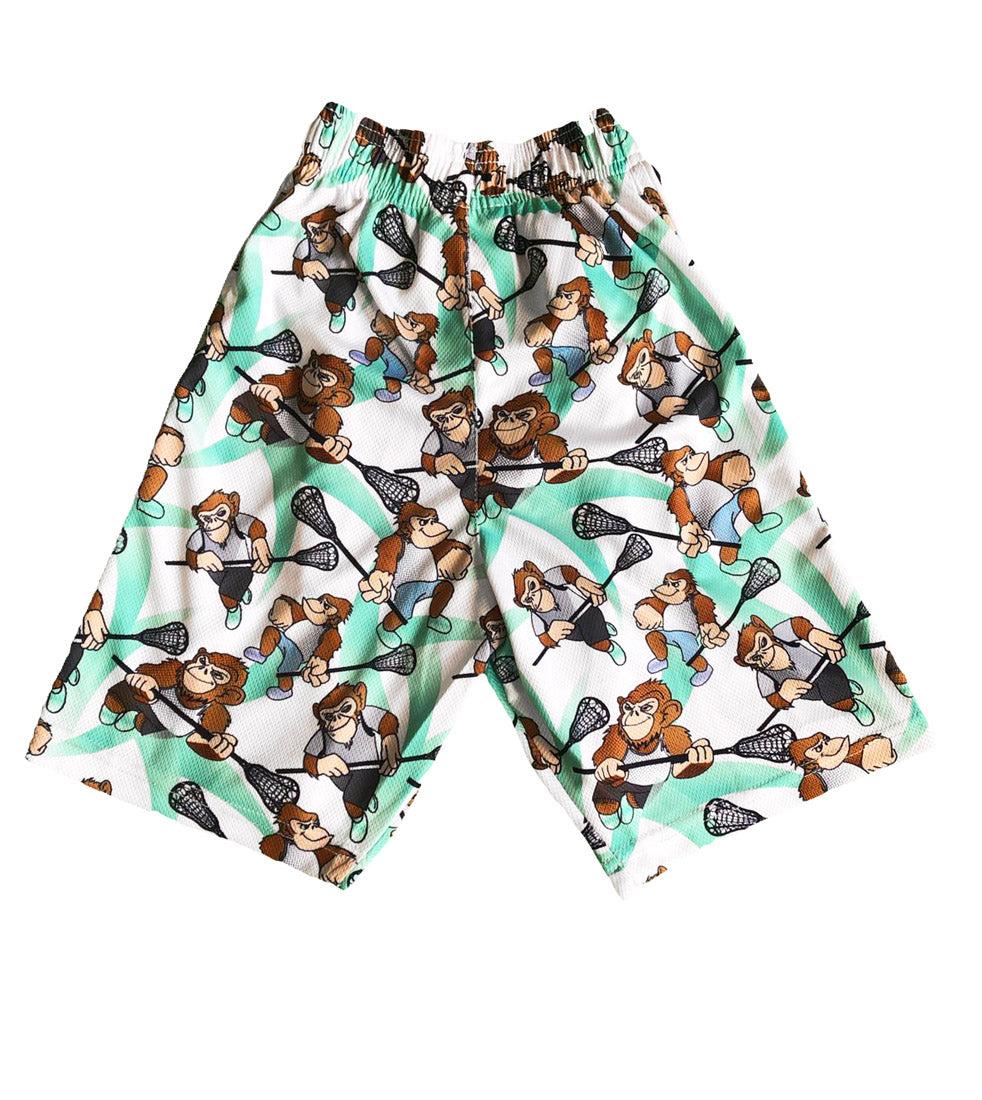 Boys Relaxing Chimp Attack Shorts - Comfortable Casual Athletic Shorts for Kids - Perfect for Playtime, Sports & Everyday Wear